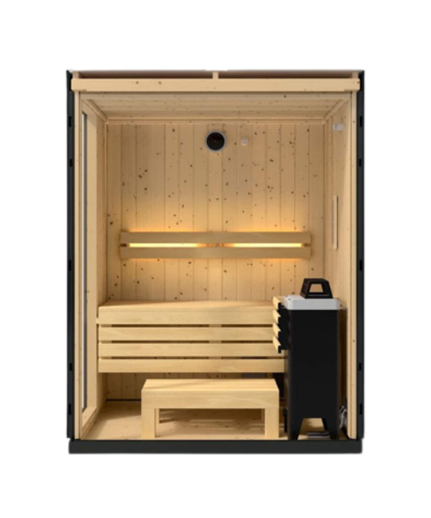Kohler C1 Indoor Graphite Gray Freestanding Alcove Design Sauna Kit (SAK93182)