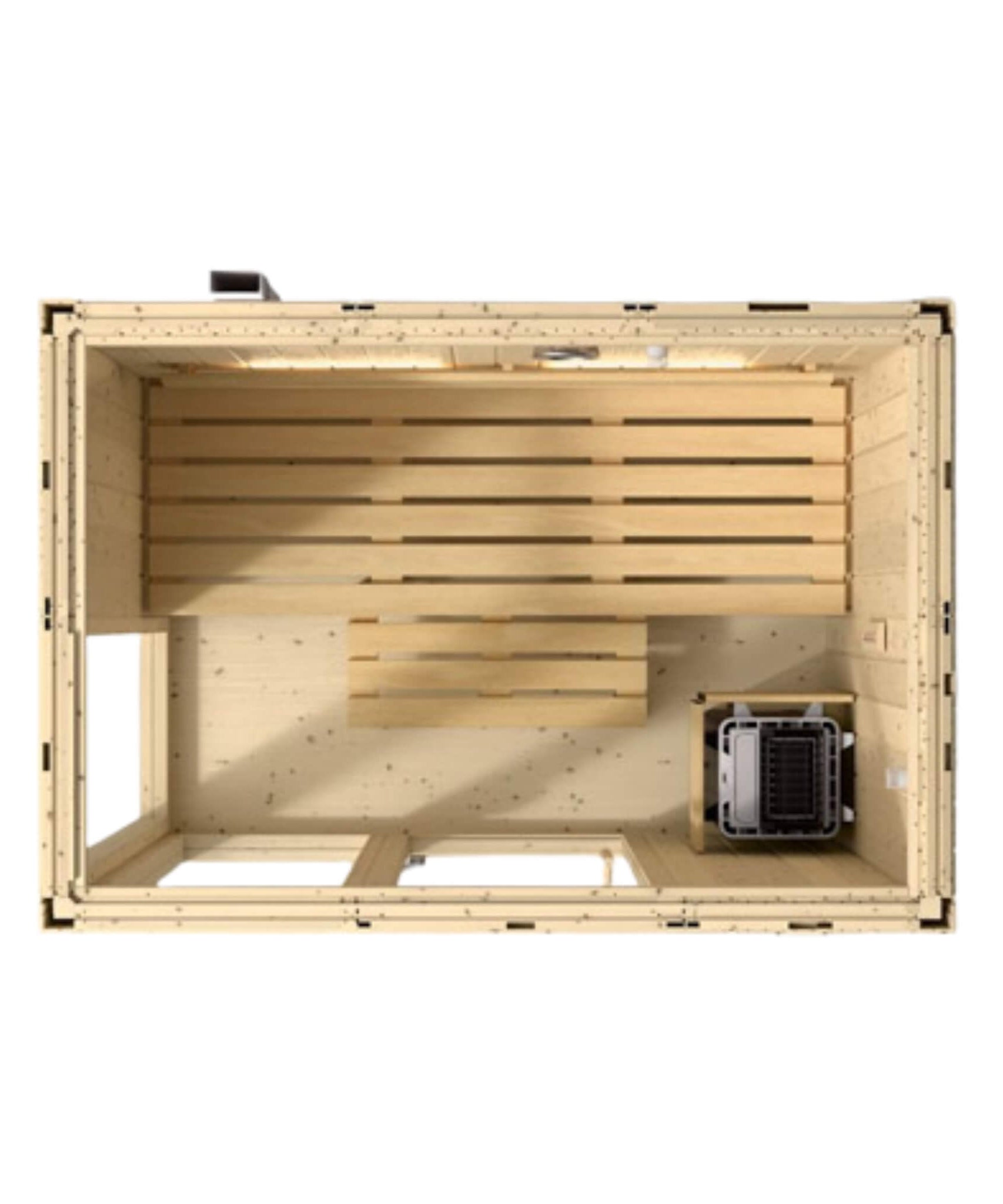 Kohler C1 Luxury Indoor Scandinavian Spruce Home Sauna Kit (SAK60418)