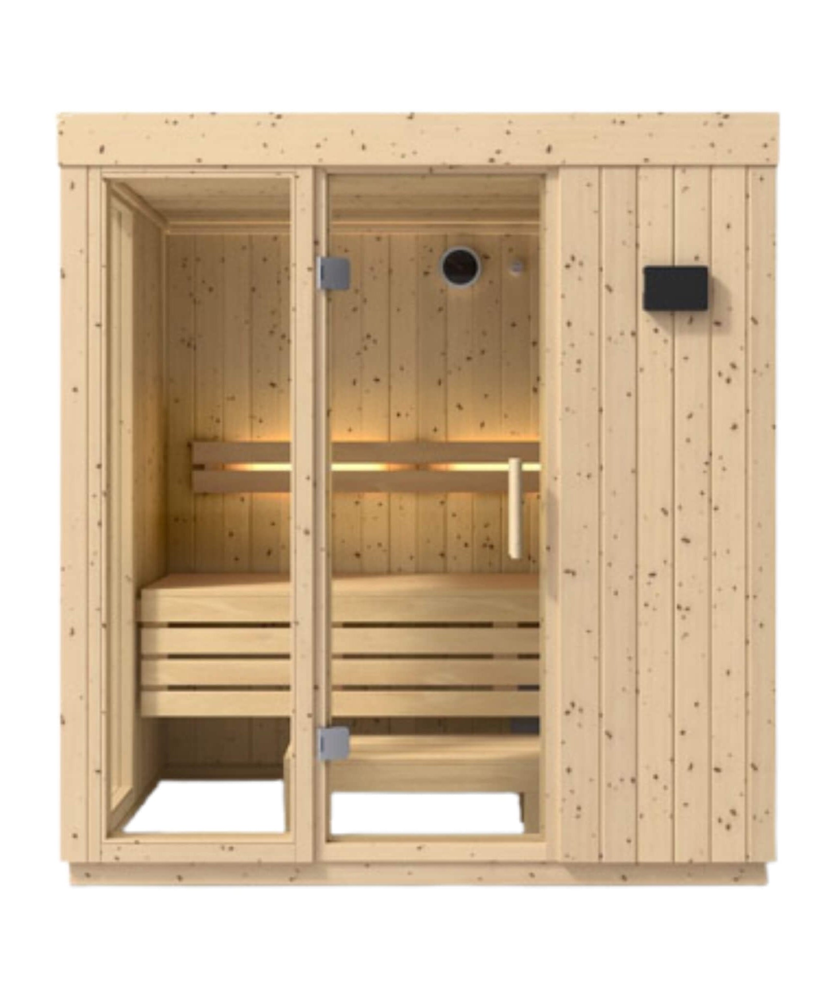 Kohler C1 Luxury Indoor Scandinavian Spruce Home Sauna Kit (SAK60418)