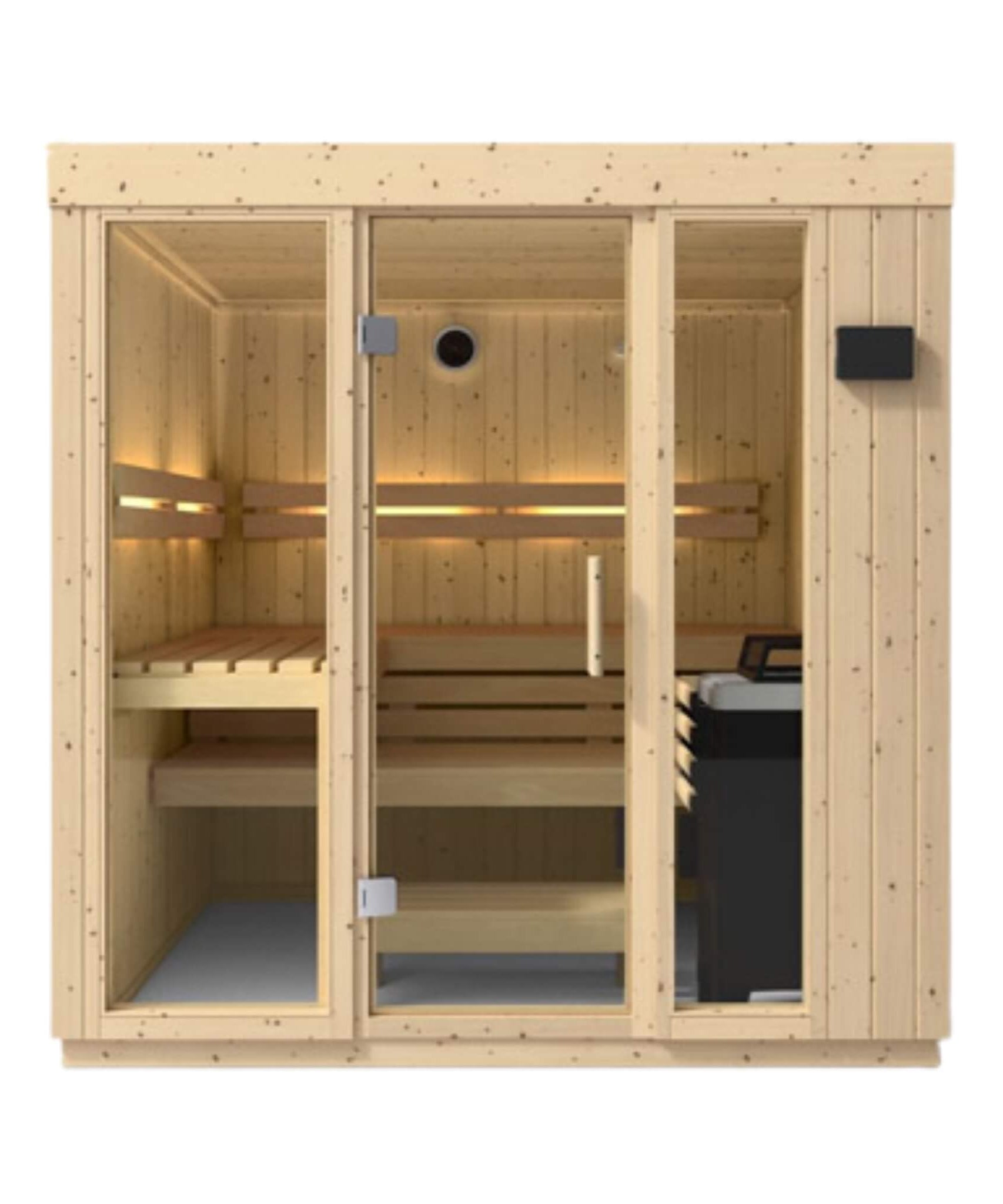 Kohler C1 Luxury Indoor Scandinavian Spruce Home Sauna Kit (SAK60418)