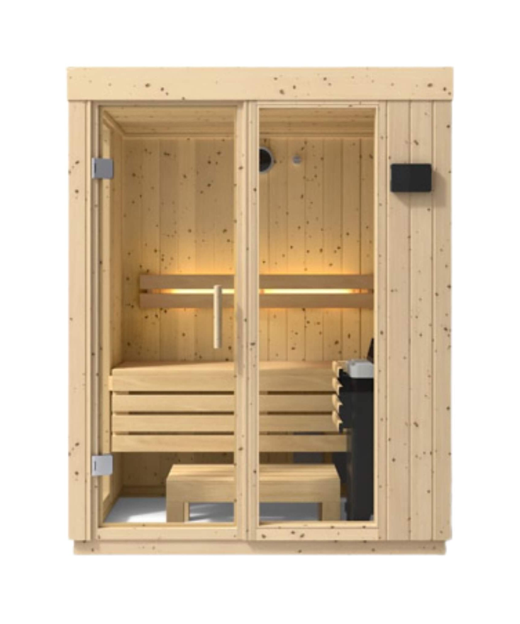Kohler C1 Luxury Indoor Scandinavian Spruce Home Sauna Kit (SAK60418)