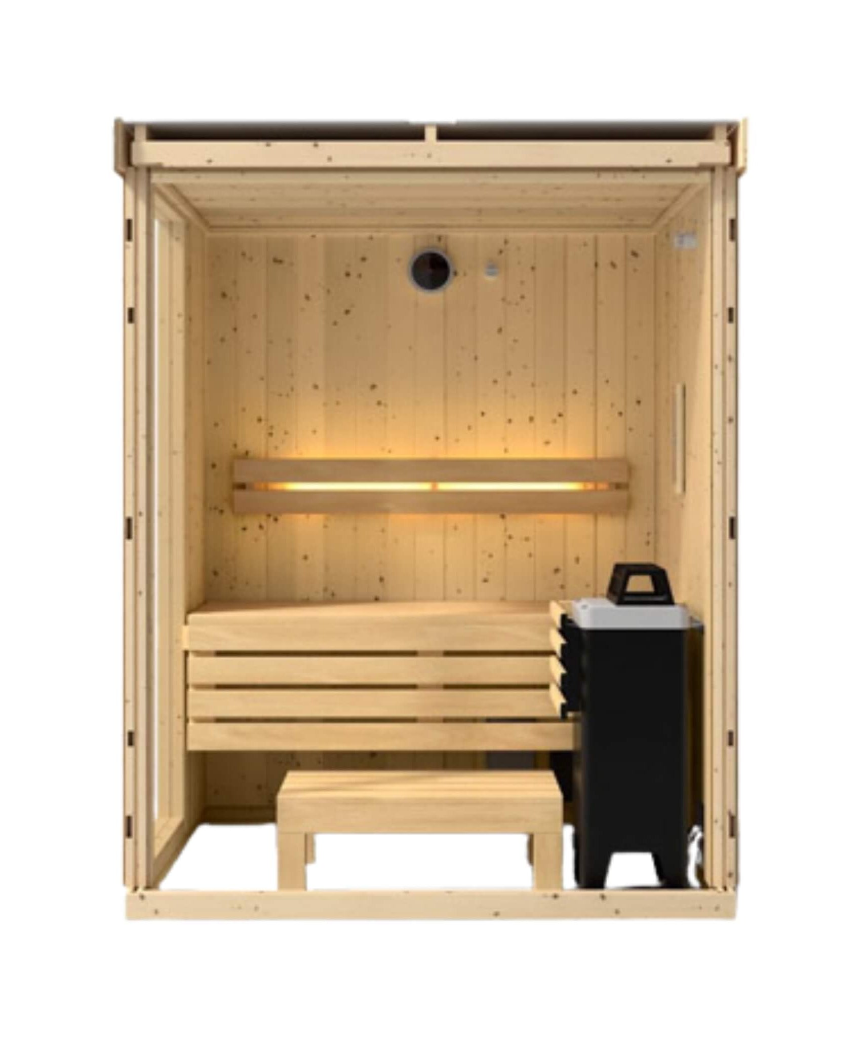 Kohler C1 Luxury Indoor Scandinavian Spruce Home Sauna Kit (SAK60418)