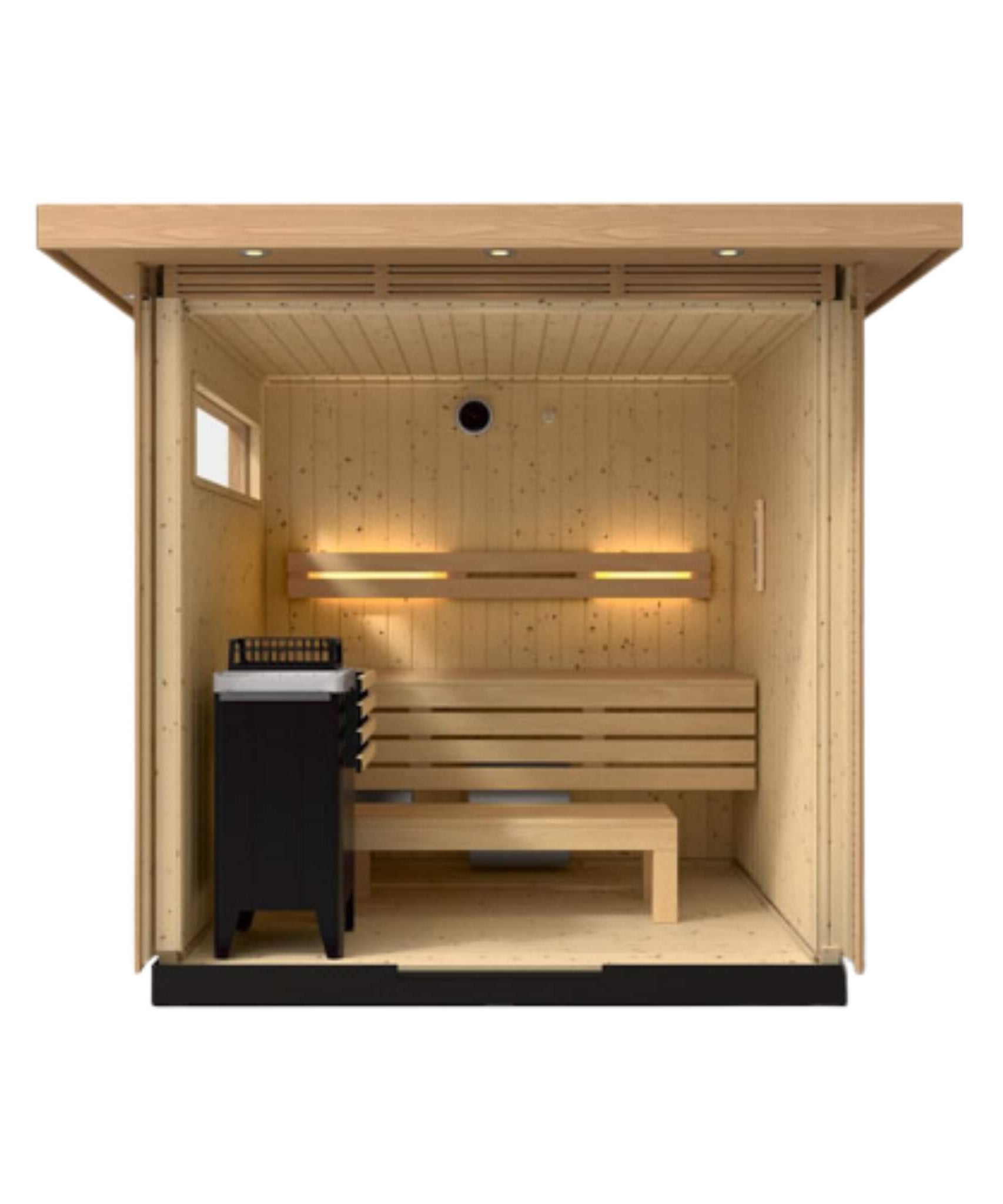 Kohler C2 Outdoor Douglas Fir Scandinavian Spruce Sauna Kit (SAK25973)