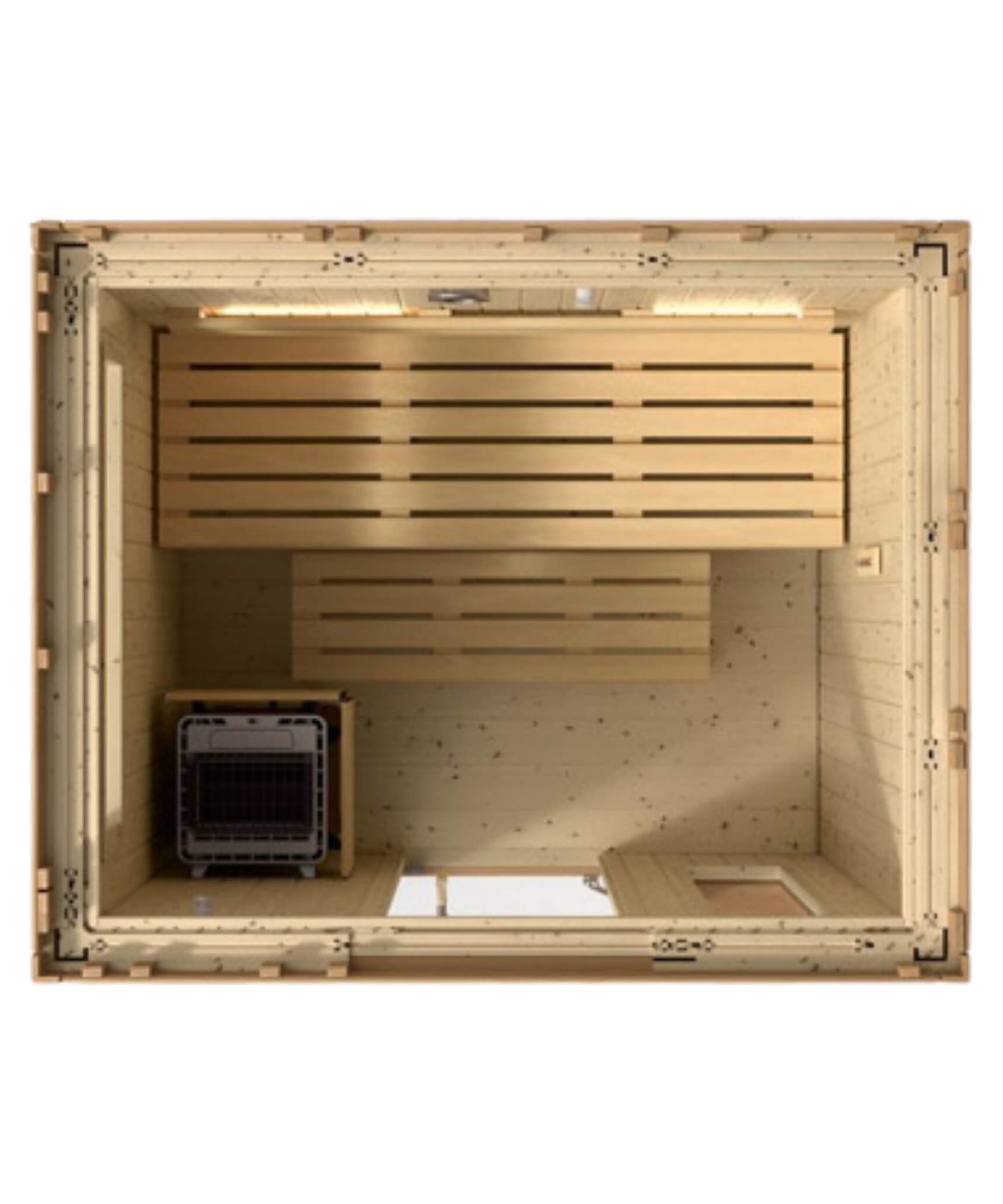 Kohler C2 Outdoor Douglas Fir Scandinavian Spruce Sauna Kit (SAK25973)