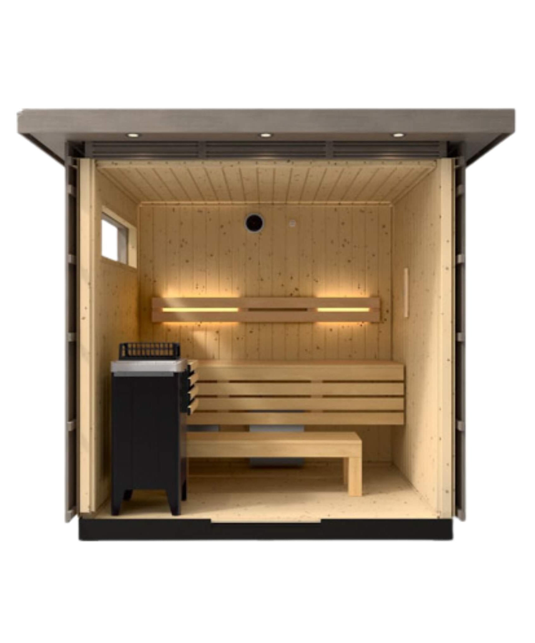 Kohler C2 Outdoor Weathered Gray Spruce Sauna Kit (SAK39184)