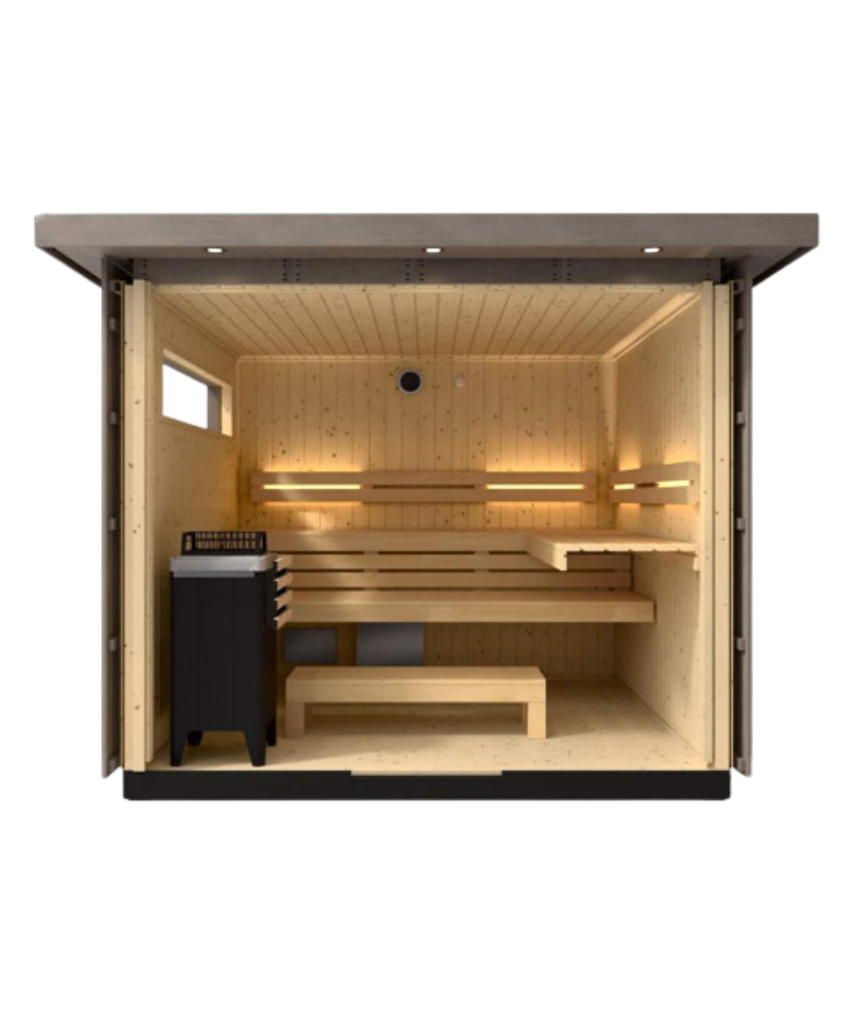 Kohler C2 Outdoor Weathered Gray Spruce Sauna Kit (SAK39184)