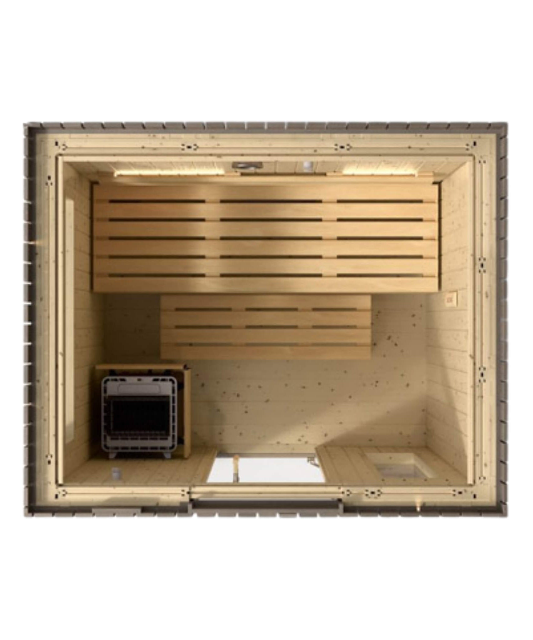 Kohler C2 Outdoor Weathered Gray Spruce Sauna Kit (SAK39184)