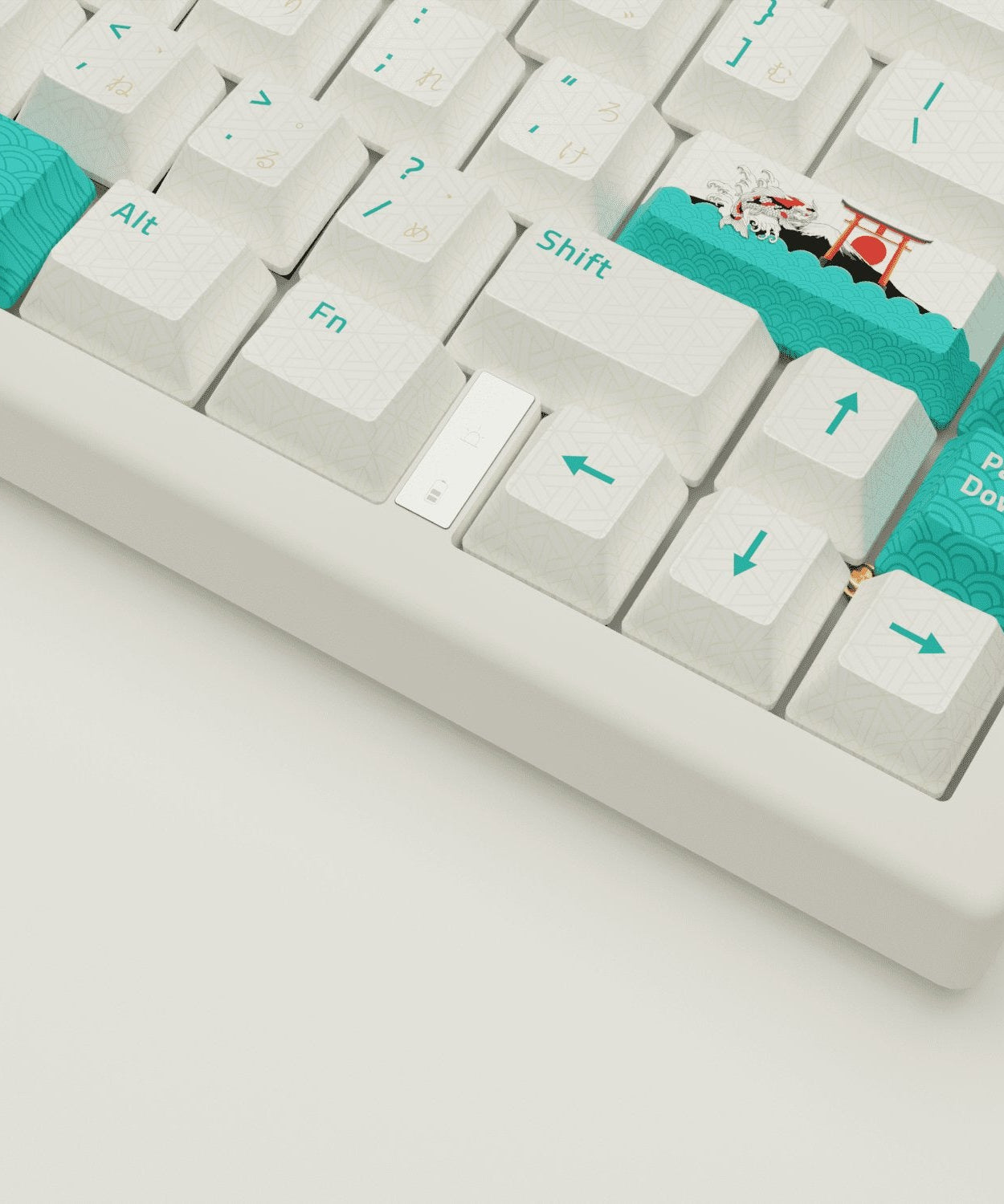Koi Hiragana Design Keycaps and Mechanical Keyboard