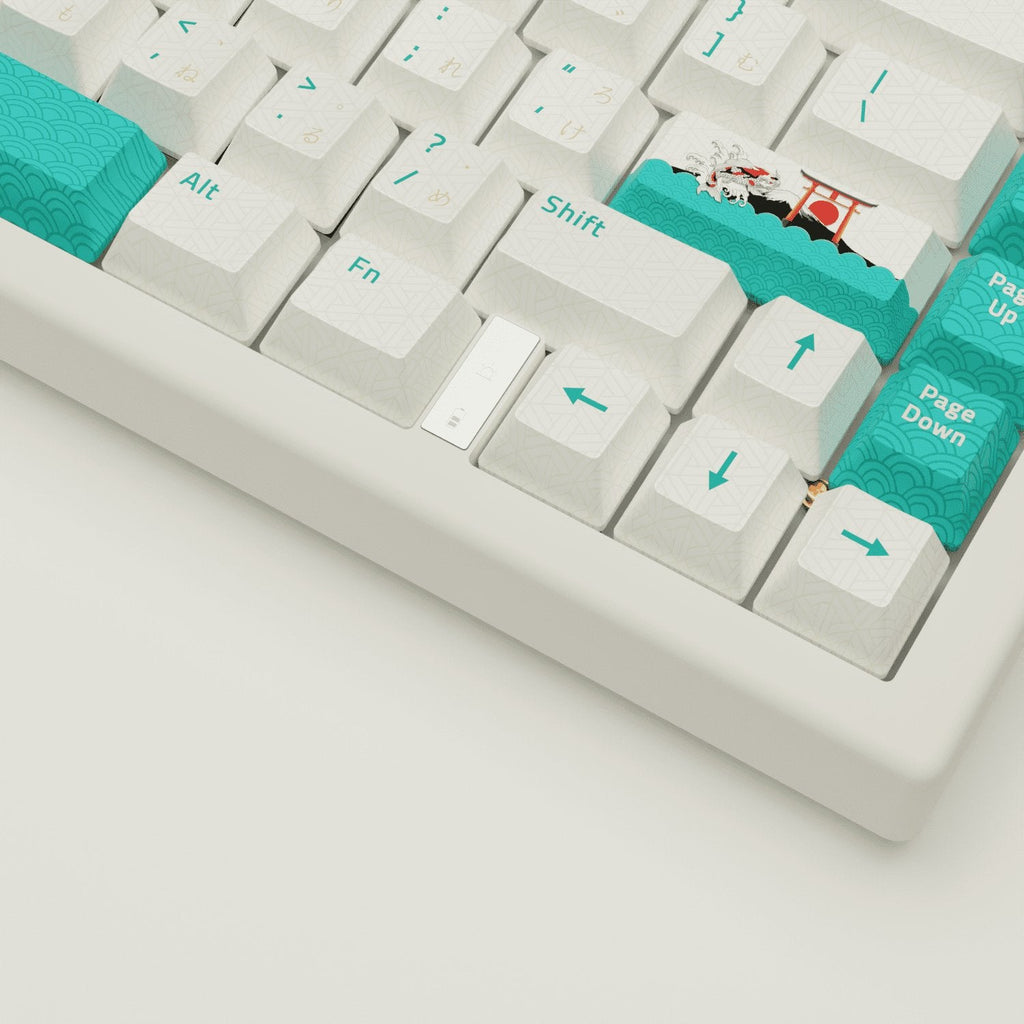 Koi Hiragana Design Keycaps and Mechanical Keyboard