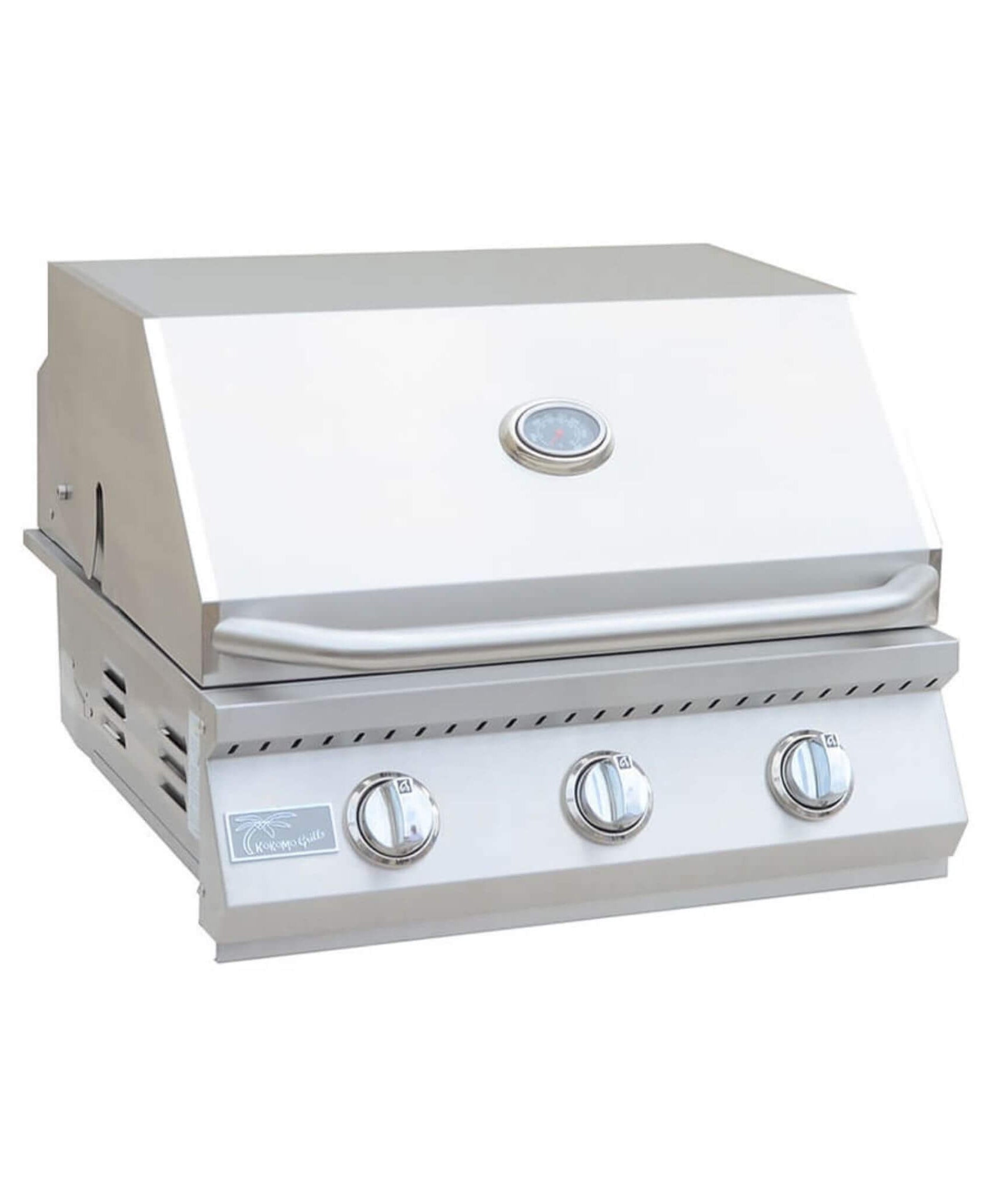 KoKoMo Grills 26-Inch Premium 36K BTU LP/NG 3 Burner Built-In Stainless Steel Gas Grill (SAK82173)