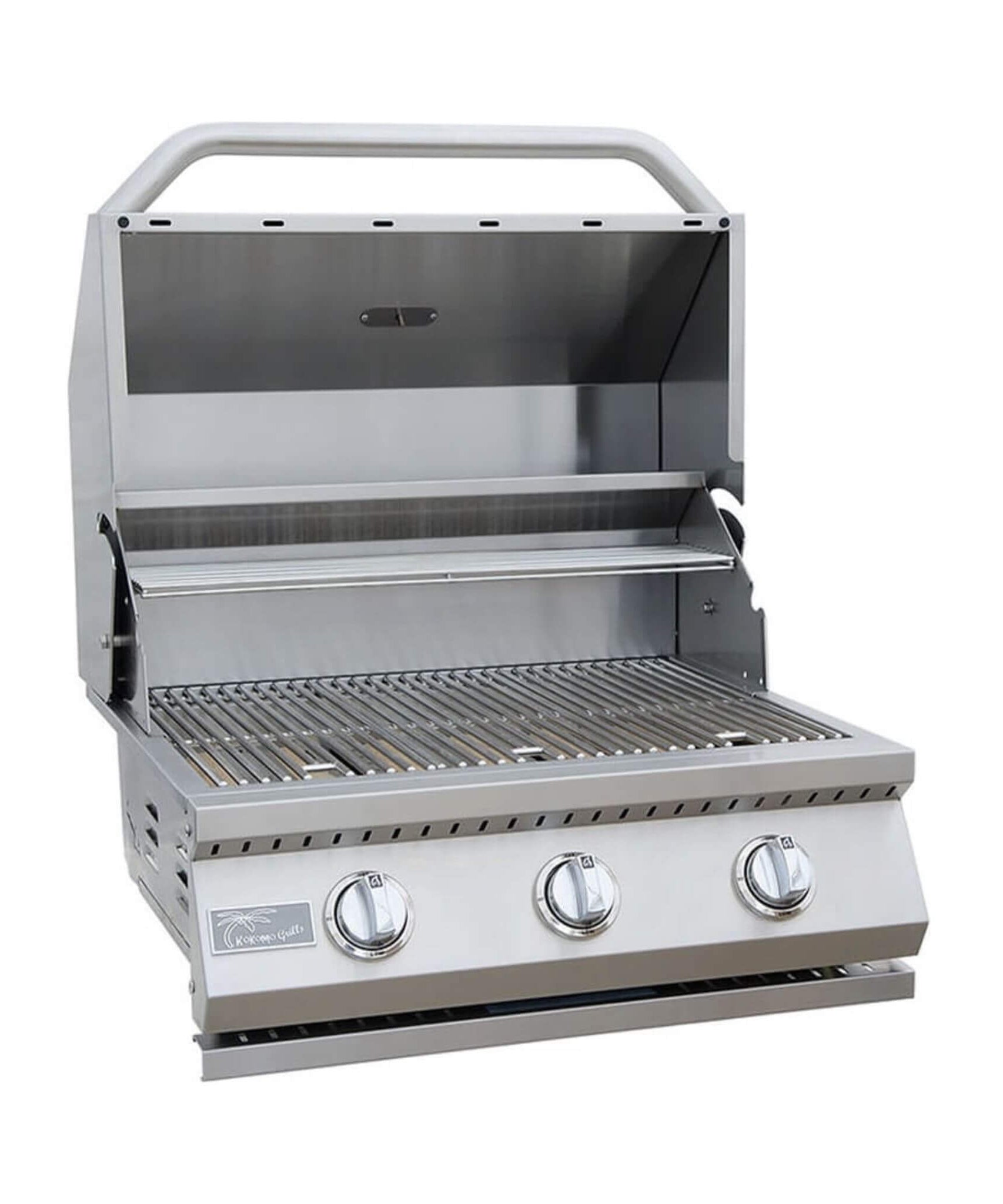 KoKoMo Grills 26-Inch Premium 36K BTU LP/NG 3 Burner Built-In Stainless Steel Gas Grill (SAK82173)