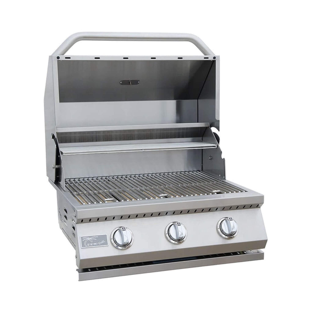 KoKoMo Grills 26-Inch Premium 36K BTU LP/NG 3 Burner Built-In Stainless Steel Gas Grill (SAK82173)