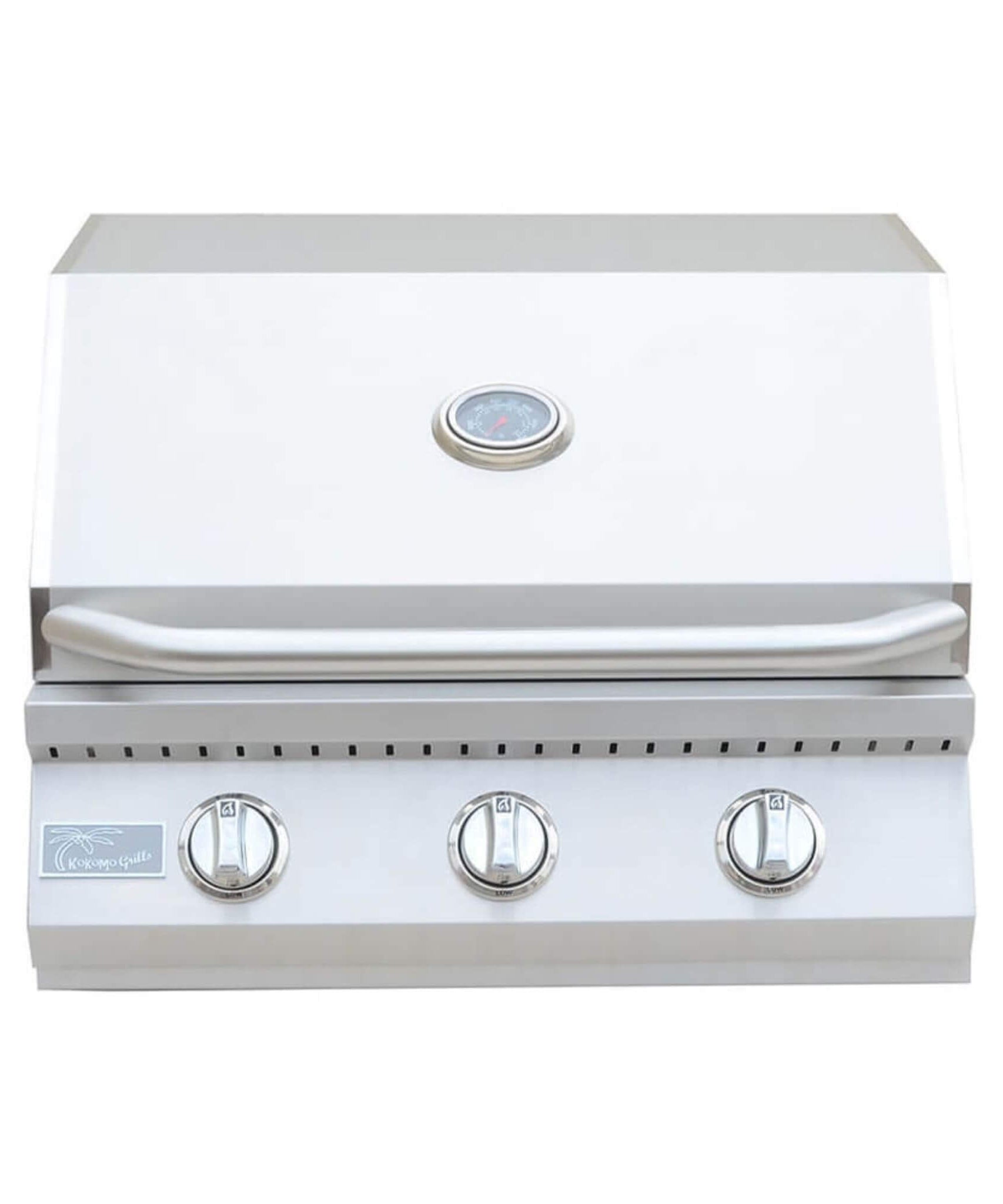KoKoMo Grills 26-Inch Premium 36K BTU LP/NG 3 Burner Built-In Stainless Steel Gas Grill (SAK82173)