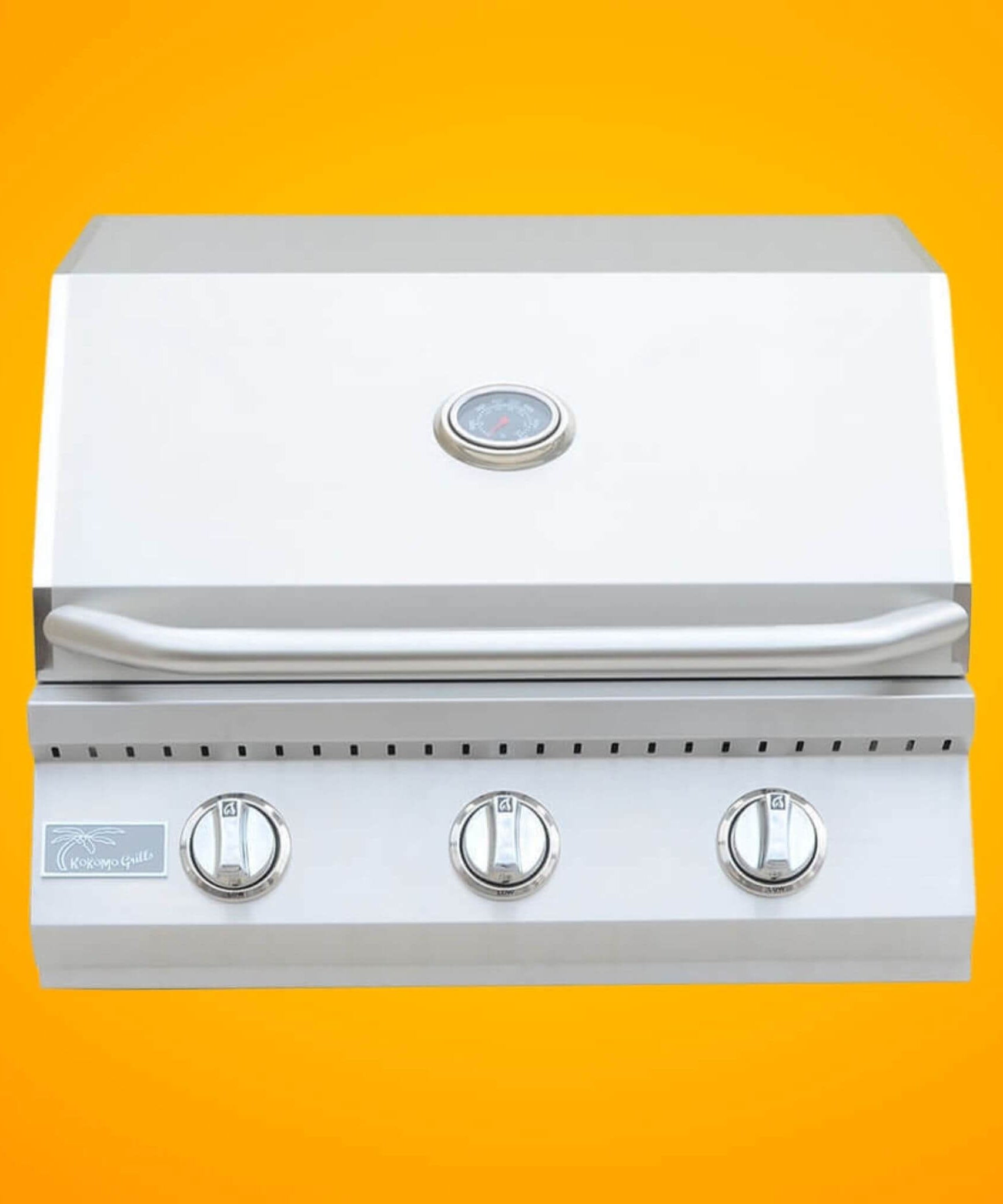 KoKoMo Grills 26-Inch Premium 36K BTU LP/NG 3 Burner Built-In Stainless Steel Gas Grill (SAK82173)