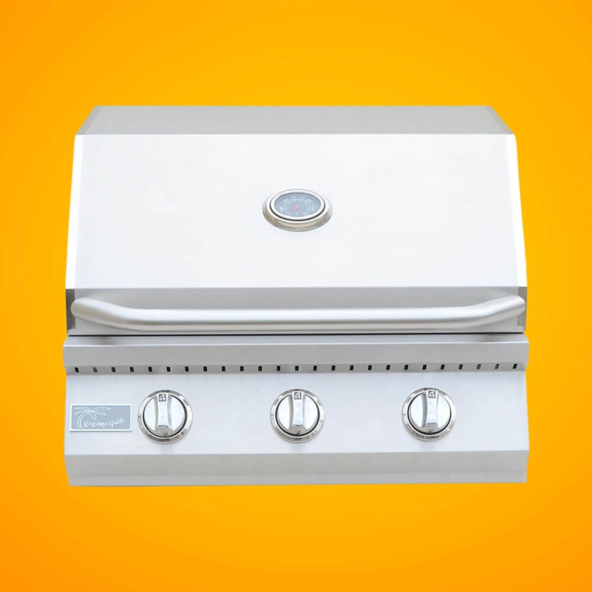 KoKoMo Grills 26-Inch Premium 36K BTU LP/NG 3 Burner Built-In Stainless Steel Gas Grill (SAK82173)