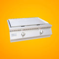 KoKoMo Grills 30-Inch Professional 36K BTU Griddle Outdoor Kitchen Flat Grill With Illuminated Control Knobs (SAK28914)