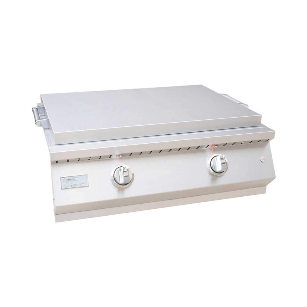 KoKoMo Grills 30-Inch Professional 36K BTU Griddle Outdoor Kitchen Flat Grill With Illuminated Control Knobs (SAK28914)