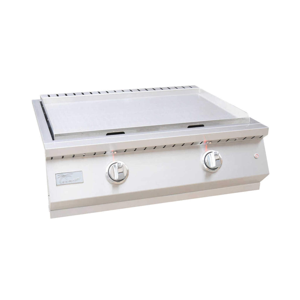 KoKoMo Grills 30-Inch Professional 36K BTU Griddle Outdoor Kitchen Flat Grill With Illuminated Control Knobs (SAK28914)