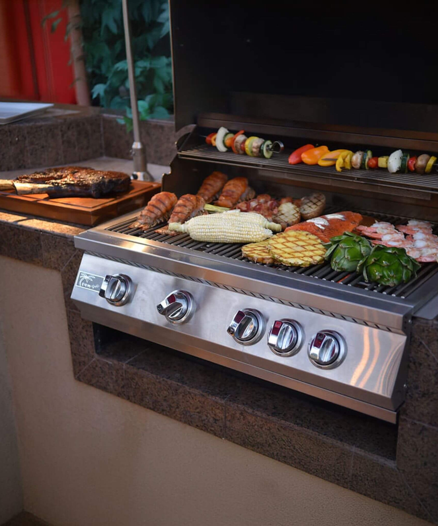 KoKoMo Grills 32-Inch Heavy Duty 60K BTU LP/NG 4 Burner Built-In Stainless Steel Gas Grill (SAK25317)