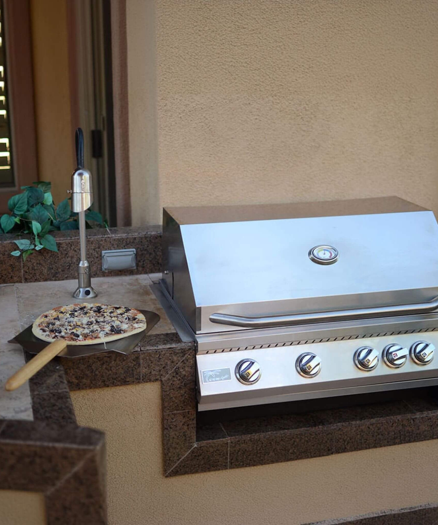 KoKoMo Grills 32-Inch Heavy Duty 60K BTU LP/NG 4 Burner Built-In Stainless Steel Gas Grill (SAK25317)