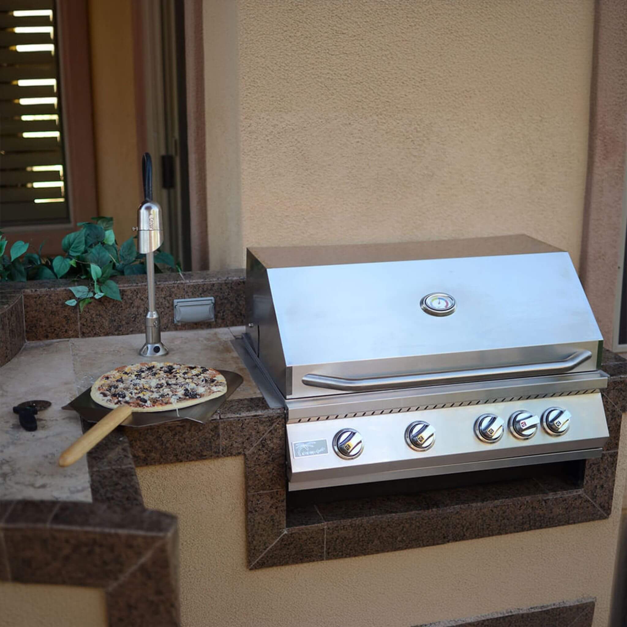 KoKoMo Grills 32-Inch Heavy Duty 60K BTU LP/NG 4 Burner Built-In Stainless Steel Gas Grill (SAK25317)