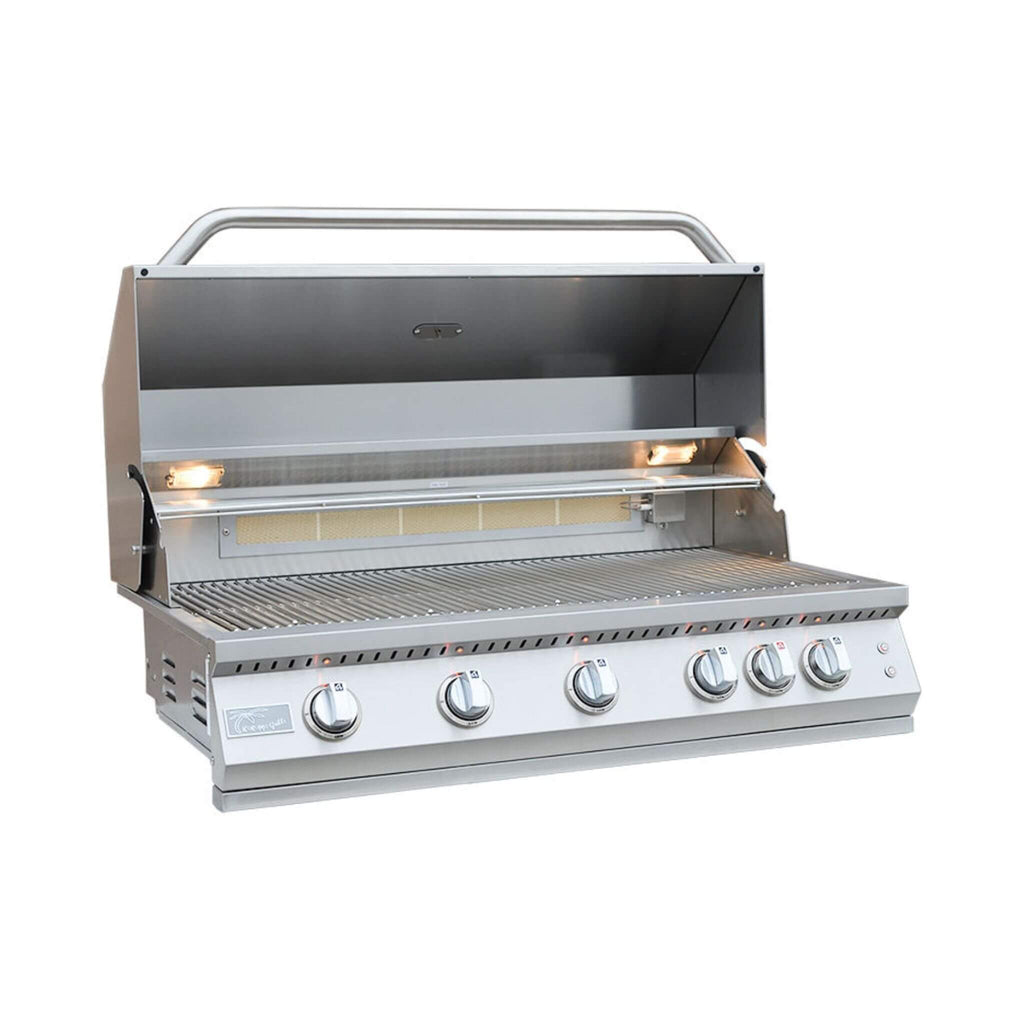 KoKoMo Grills 40-Inch Professional 87K BTU LP NG 5 Burner Built-In Stainless Steel Gas Grill (SAK75364)