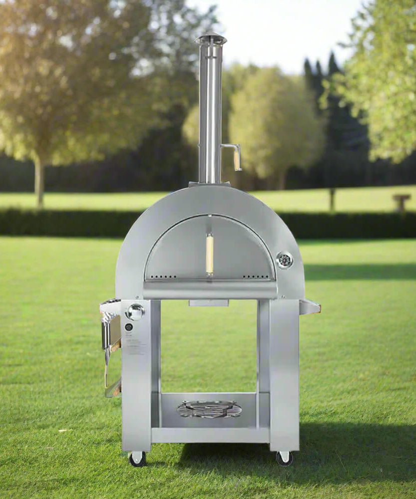 KoKoMo Grills Premium 32-Inch Stainless Steel Dual Fuel Gas Or Wood Fired Pizza Oven [KO-PIZZAOVEN] (SAK14753)