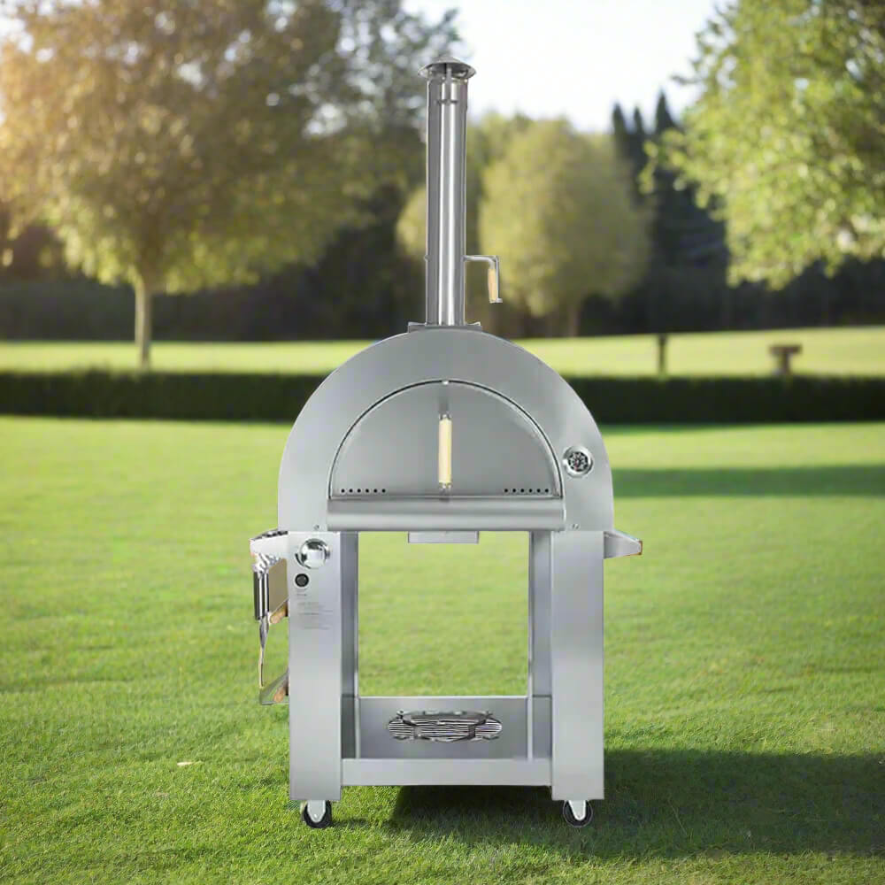 KoKoMo Grills Premium 32-Inch Stainless Steel Dual Fuel Gas Or Wood Fired Pizza Oven [KO-PIZZAOVEN] (SAK14753)
