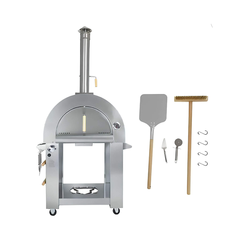 KoKoMo Grills Premium 32-Inch Stainless Steel Dual Fuel Gas Or Wood Fired Pizza Oven [KO-PIZZAOVEN] (SAK14753)