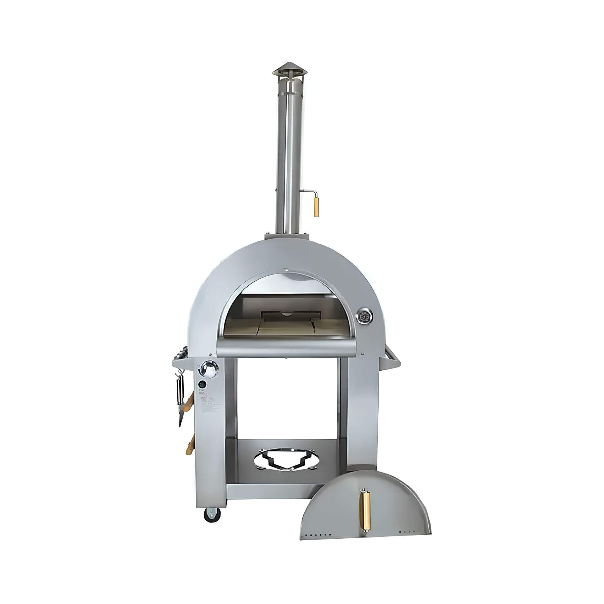 KoKoMo Grills Premium 32-Inch Stainless Steel Dual Fuel Gas Or Wood Fired Pizza Oven [KO-PIZZAOVEN] (SAK14753)