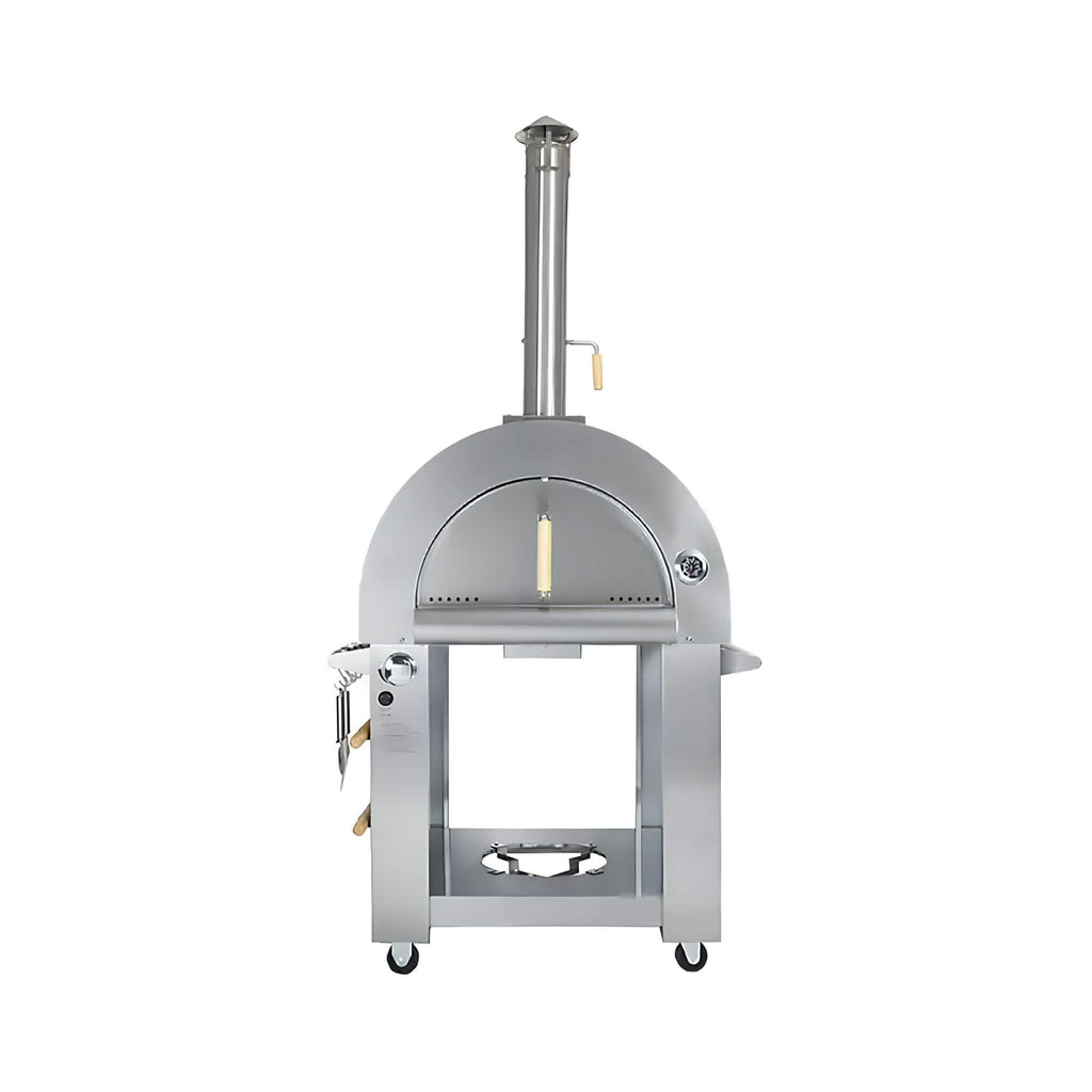 KoKoMo Grills Premium 32-Inch Stainless Steel Dual Fuel Gas Or Wood Fired Pizza Oven [KO-PIZZAOVEN] (SAK14753)