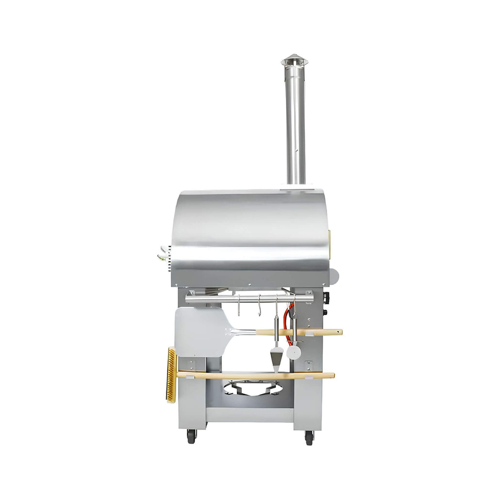 KoKoMo Grills Premium 32-Inch Stainless Steel Dual Fuel Gas Or Wood Fired Pizza Oven [KO-PIZZAOVEN] (SAK14753)