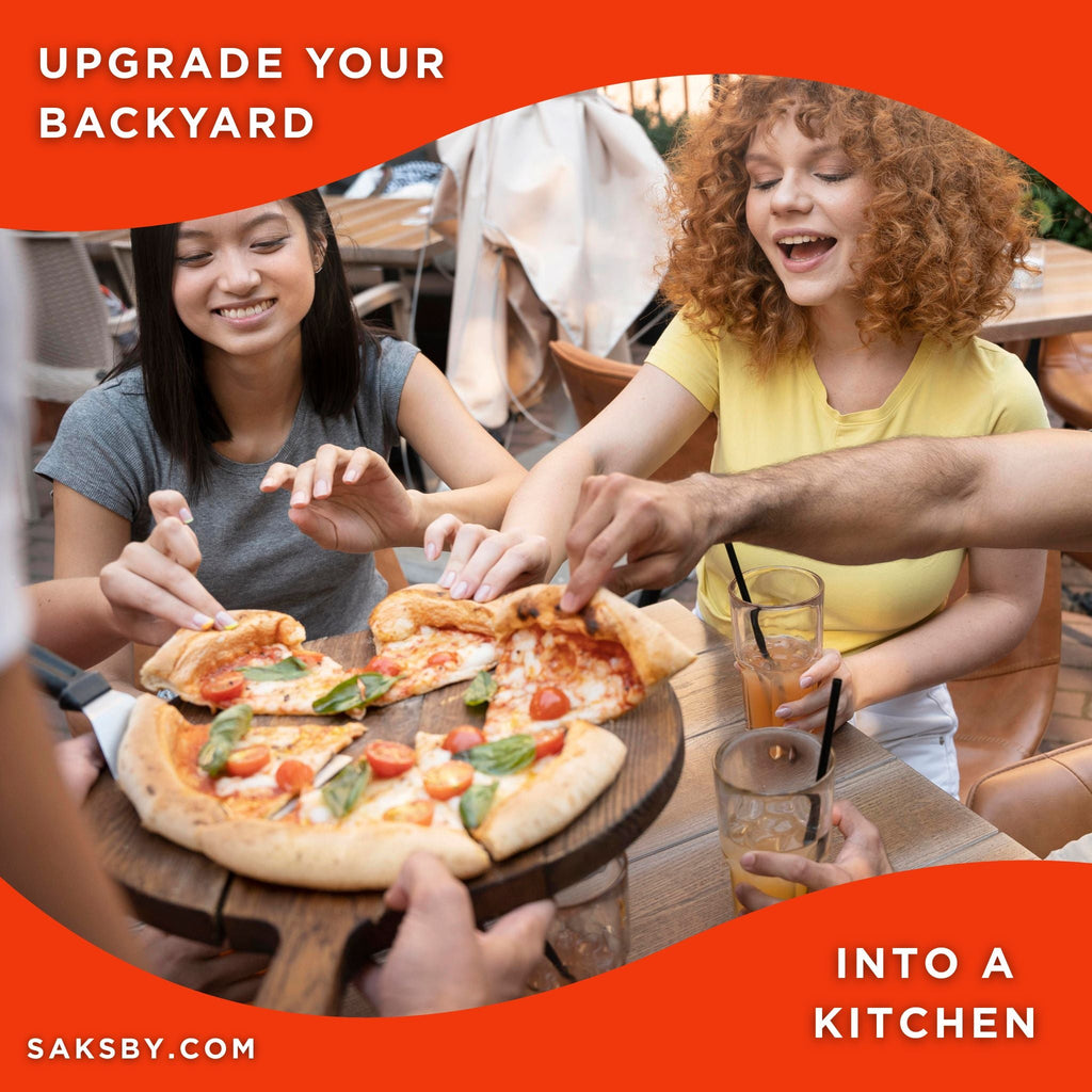 KoKoMo Grills Premium 32-Inch Stainless Steel Wood Fired Pizza Oven [KO-PIZZAOVEN] (SAK92618)