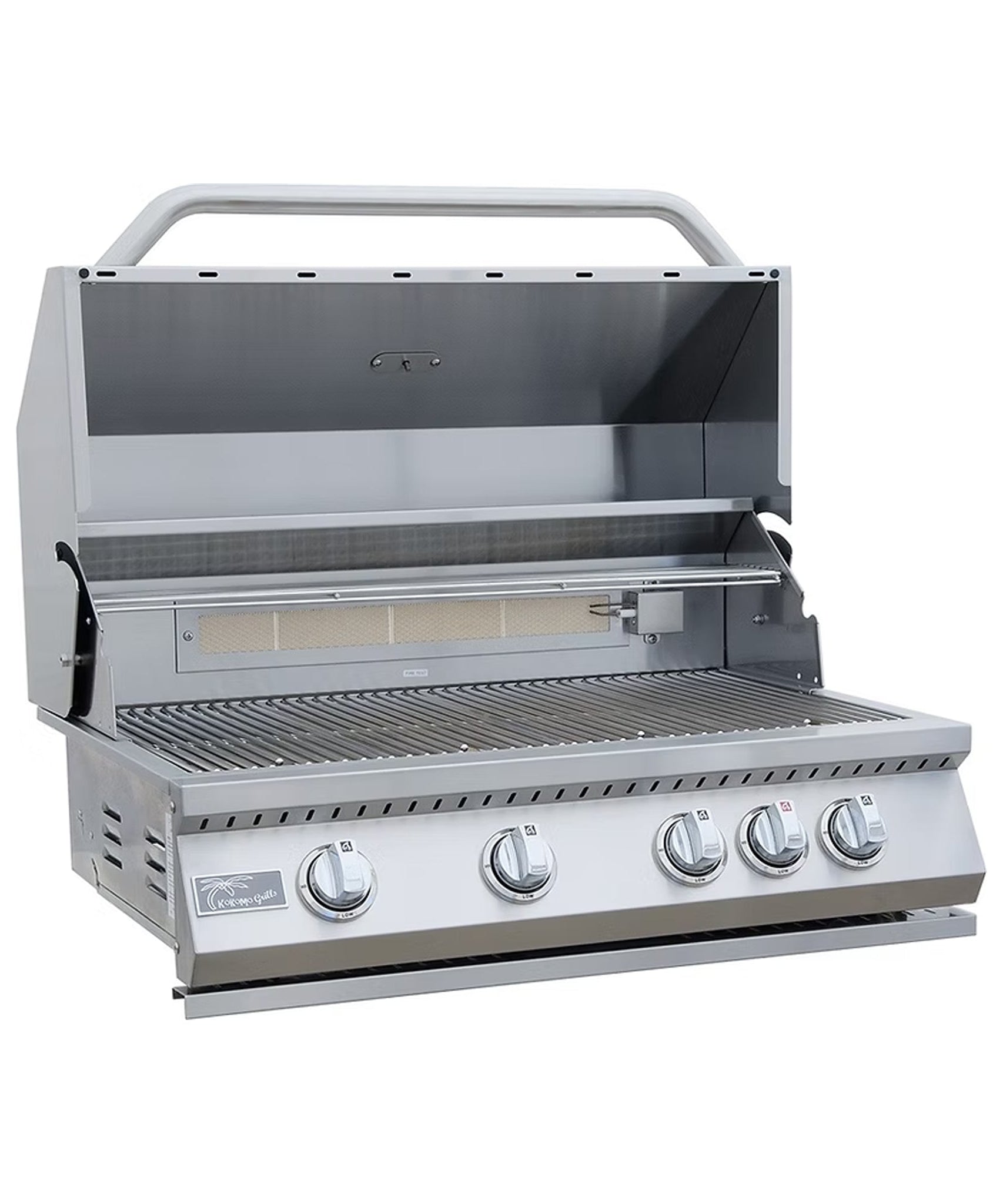 KoKoMo Grills St.John 7FT BBQ Island With LEDs, Built-In BBQ And Refrigerator [Made-To-Order] (SAK91568)