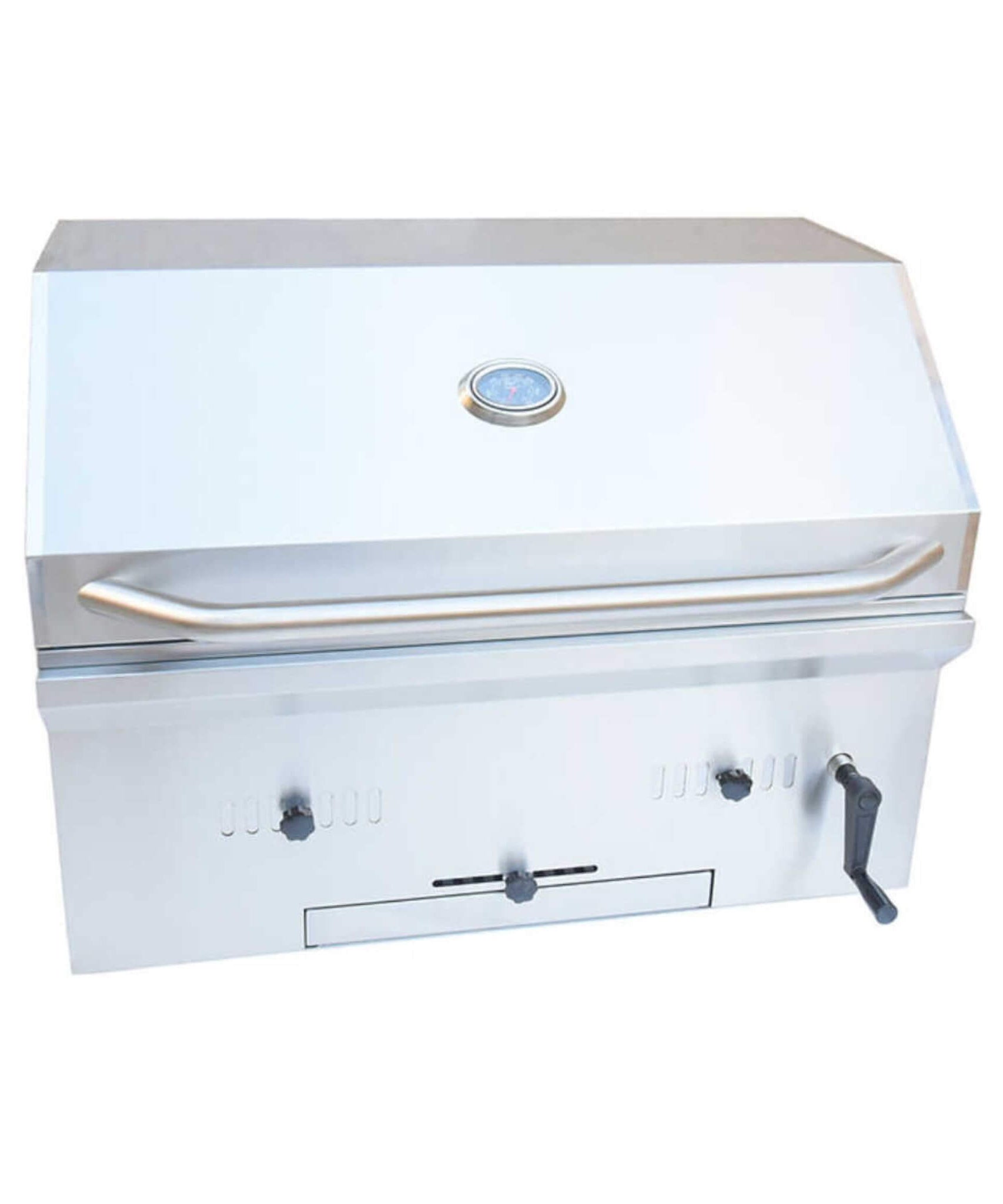 KoKoMo Grills Premium Built-In Charcoal Grill With 304 Stainless Steel And Adjustable Heat Tray, 32" (SAK32504)