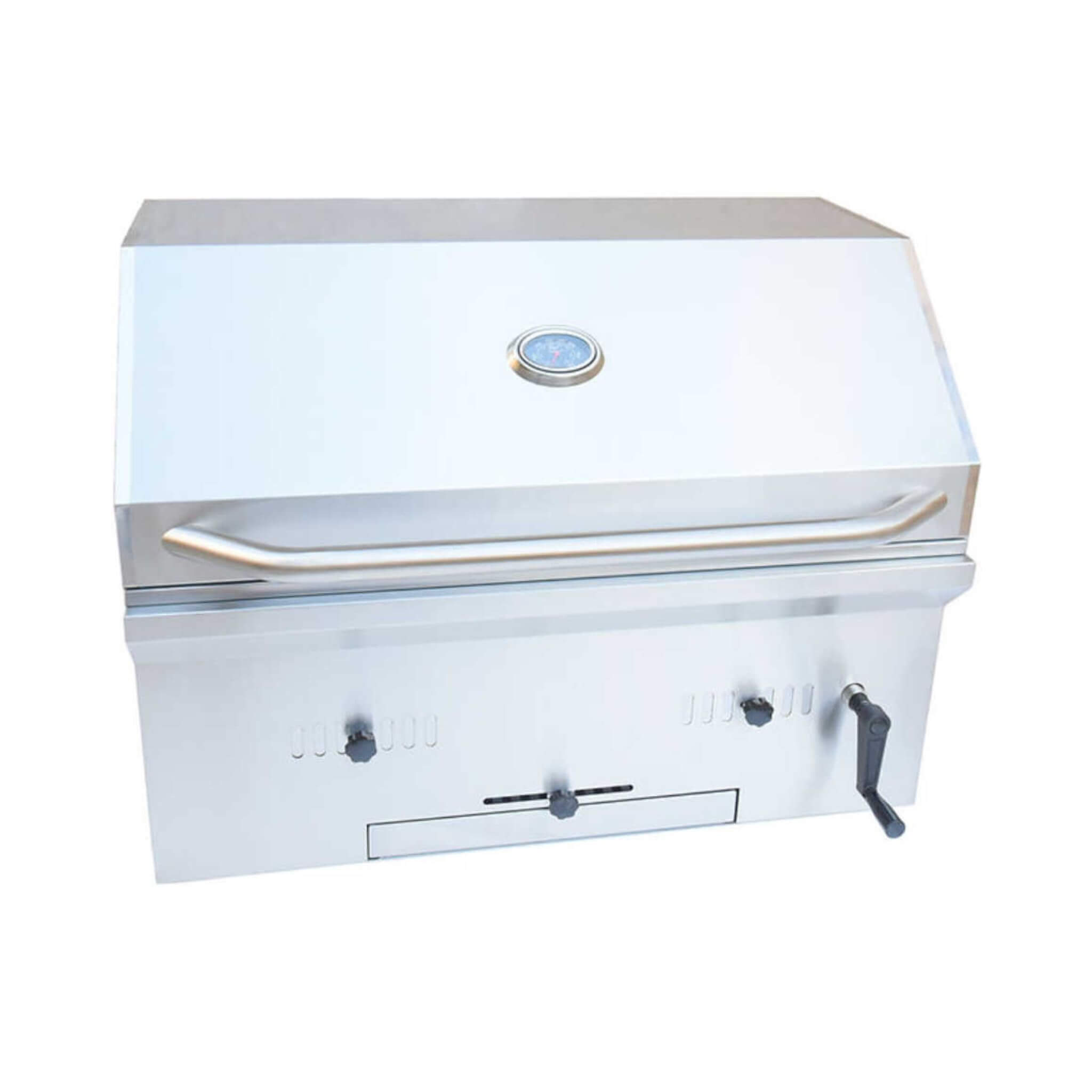KoKoMo Grills Premium Built-In Charcoal Grill With 304 Stainless Steel And Adjustable Heat Tray, 32" (SAK32504)