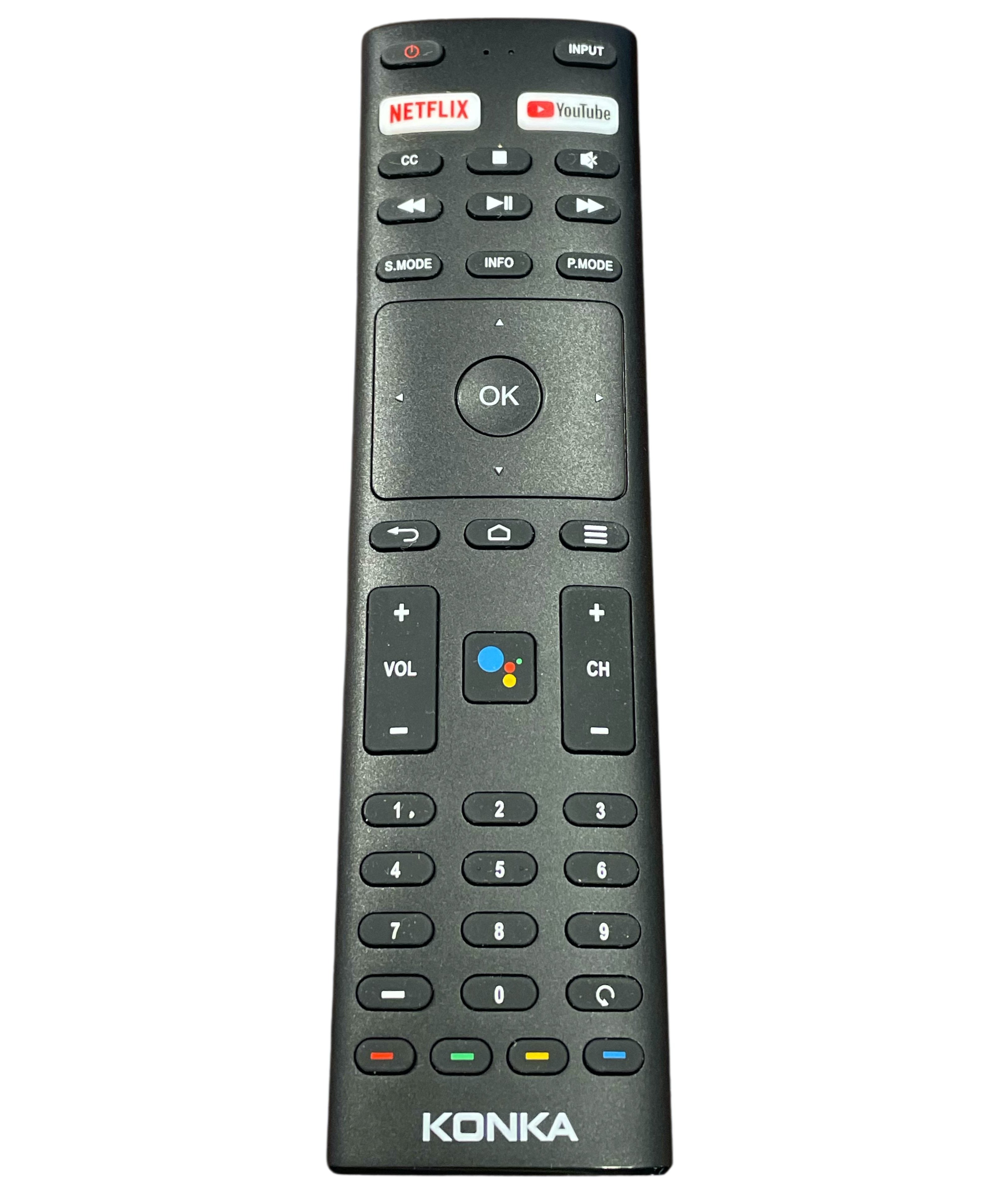Konka RMC3329 Smart Google TV Remote Control | Voice | IR | Netflix | Youtube - 504Q4371109