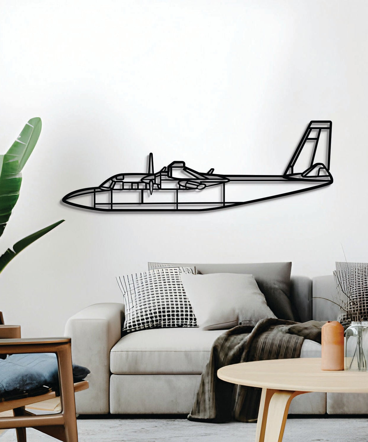 L-39 Albatros Metallflugzeug Wandkunst - NCP0576