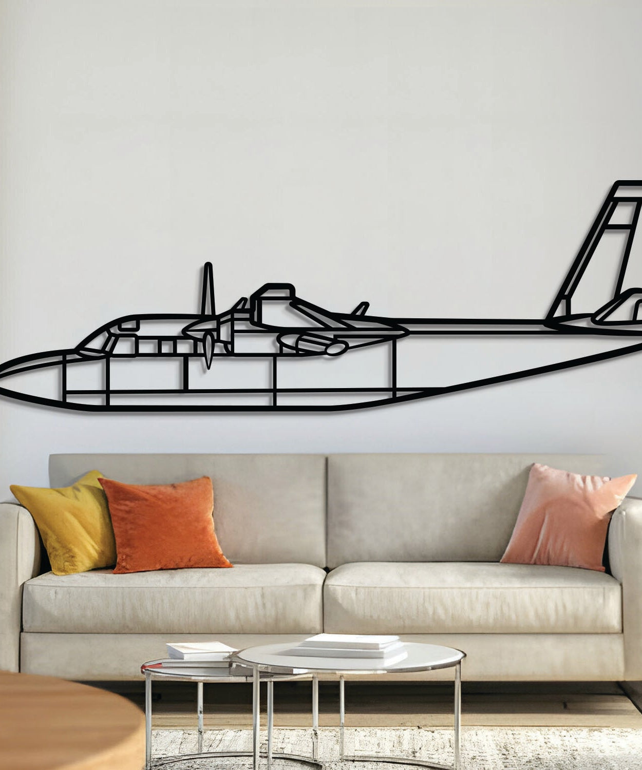 L-39 Albatros Metallflugzeug Wandkunst - NCP0576