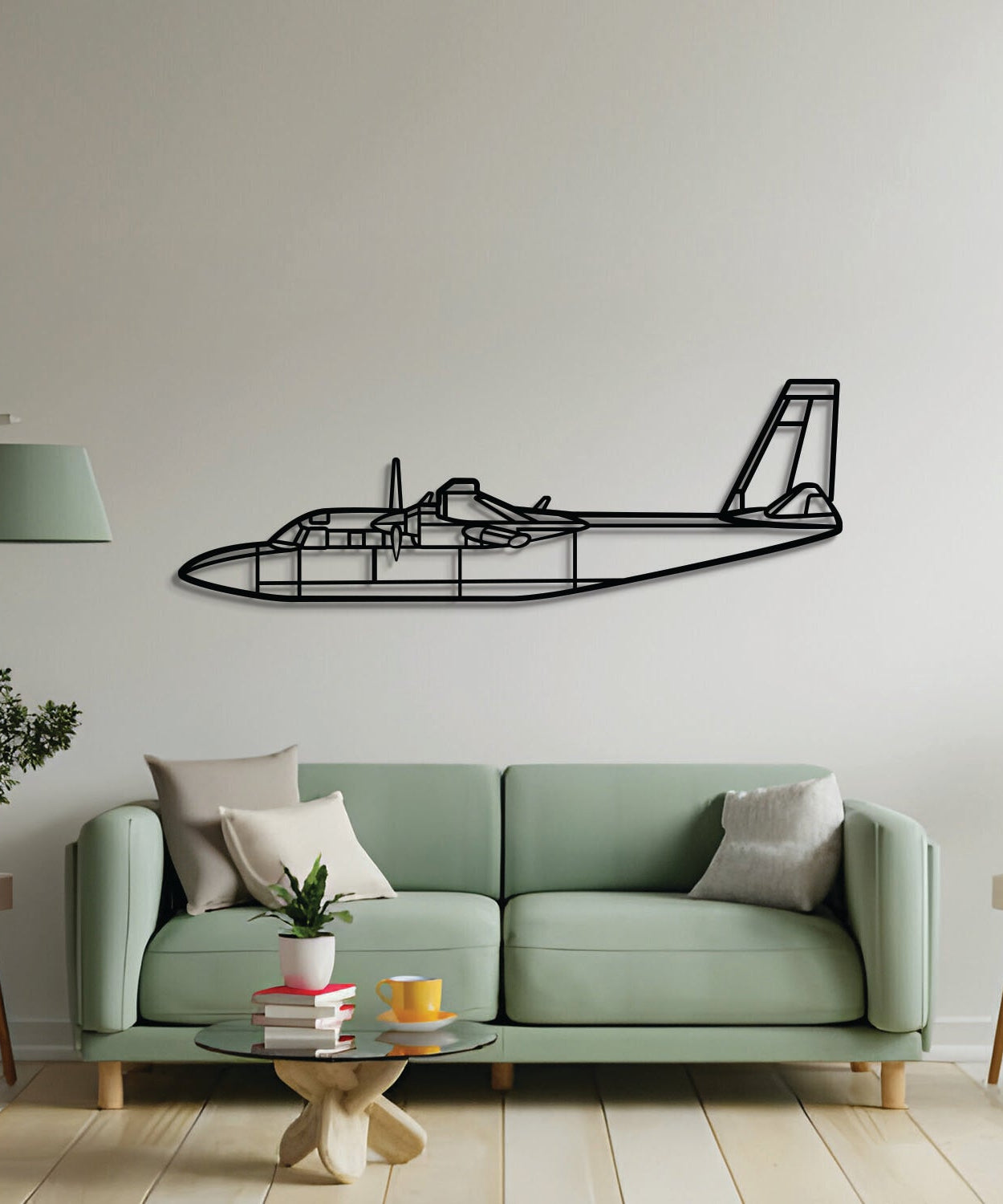 L-39 Albatros Metallflugzeug Wandkunst - NCP0576