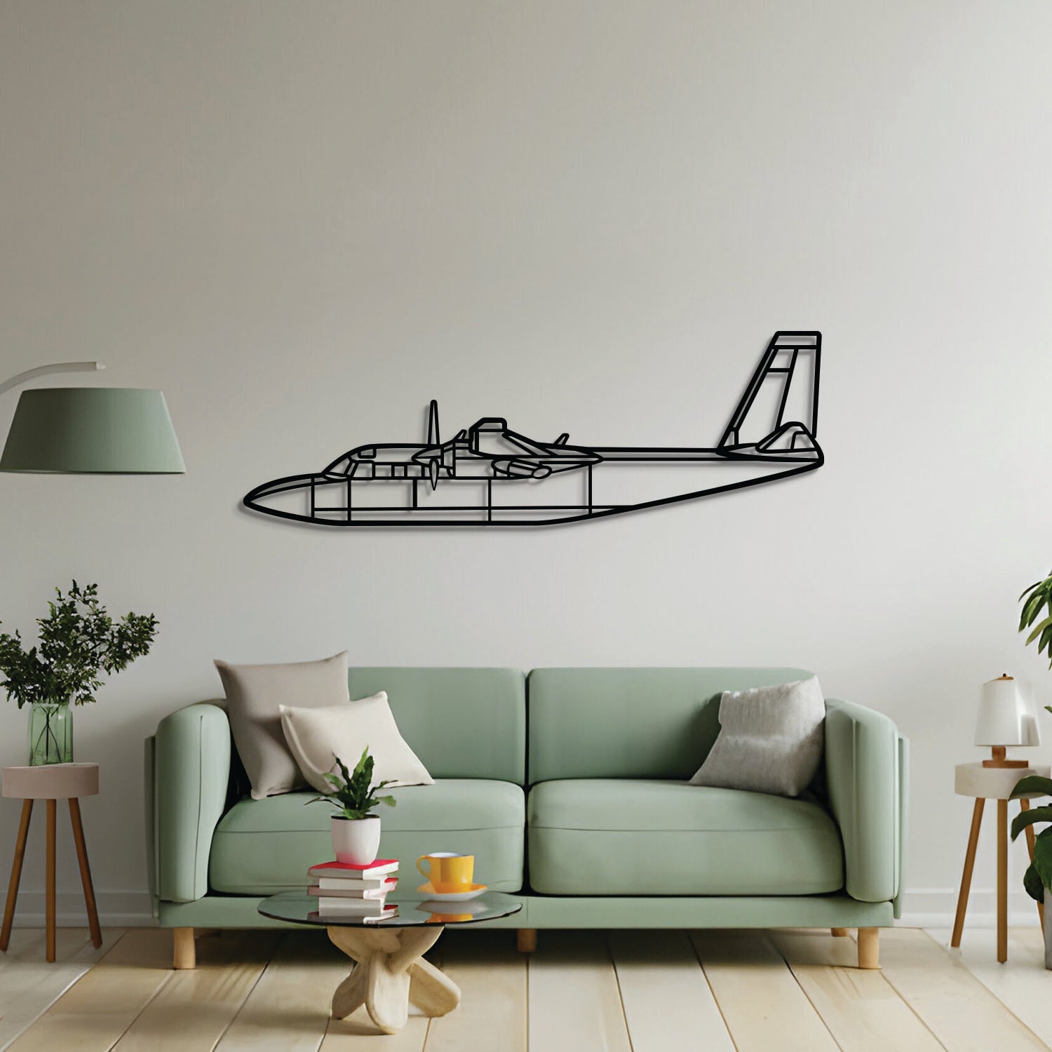 L-39 Albatros Metallflugzeug Wandkunst - NCP0576