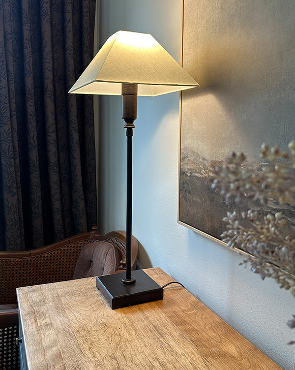 36 Inch Ivory Adjustable Table Lamp