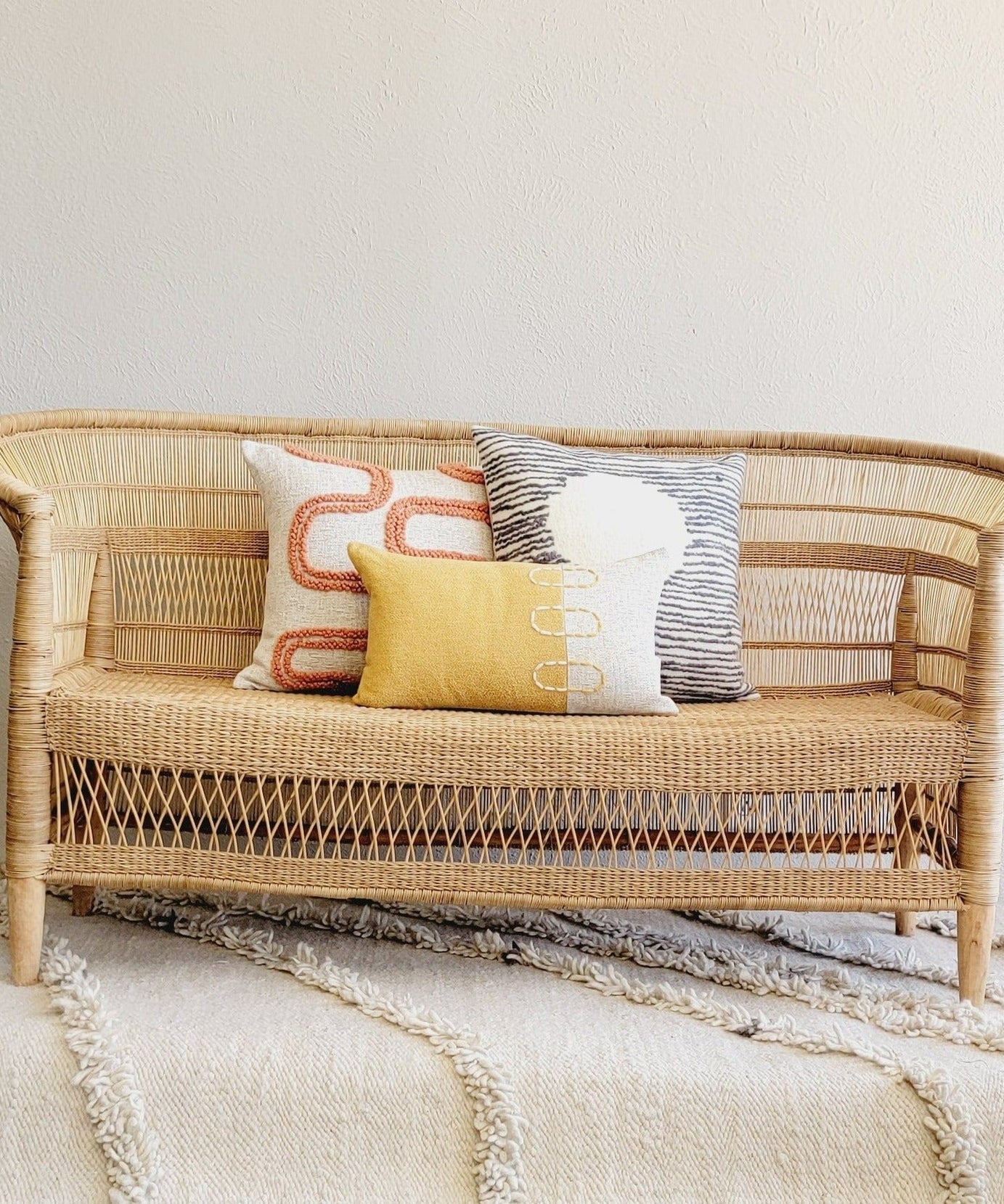 Landscapes Block Throw Pillow