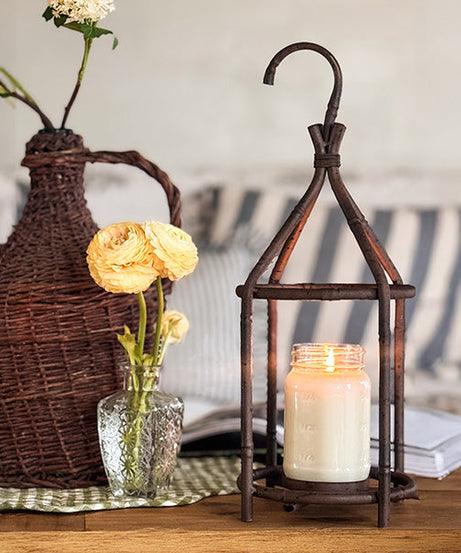 Laternen im Vintage-Stil mit offenem Käfig-Design, 2er-Set