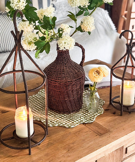 Laternen im Vintage-Stil mit offenem Käfig-Design, 2er-Set