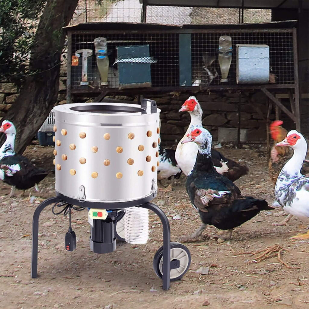 Large 20-Inch Heavy-Duty Chicken Defeathering Plucker Machine (SAK35879)
