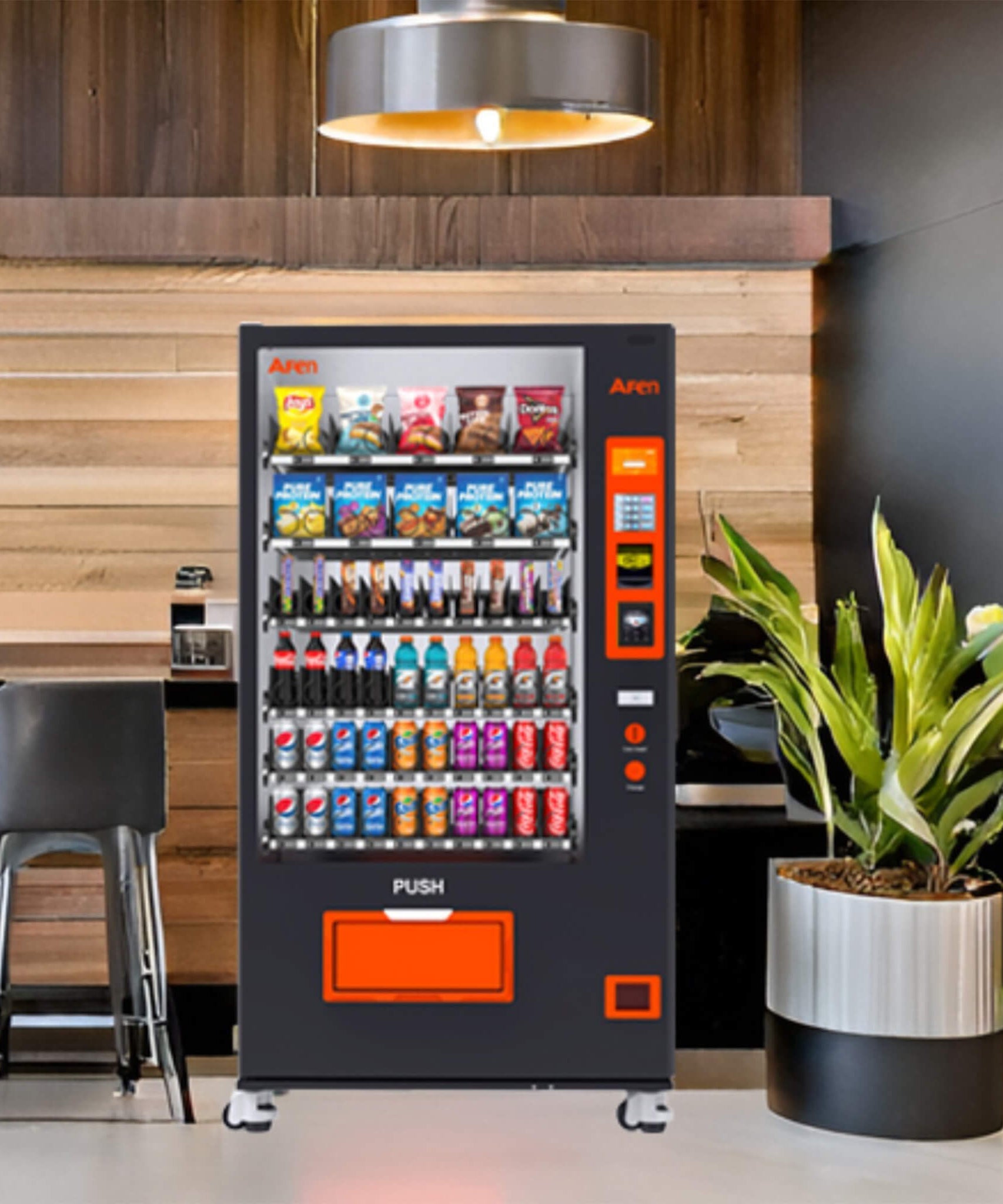 Large 60-Slot Commercial Snack And Drink Refrigerated Combo Vending Machine (SAK58735)
