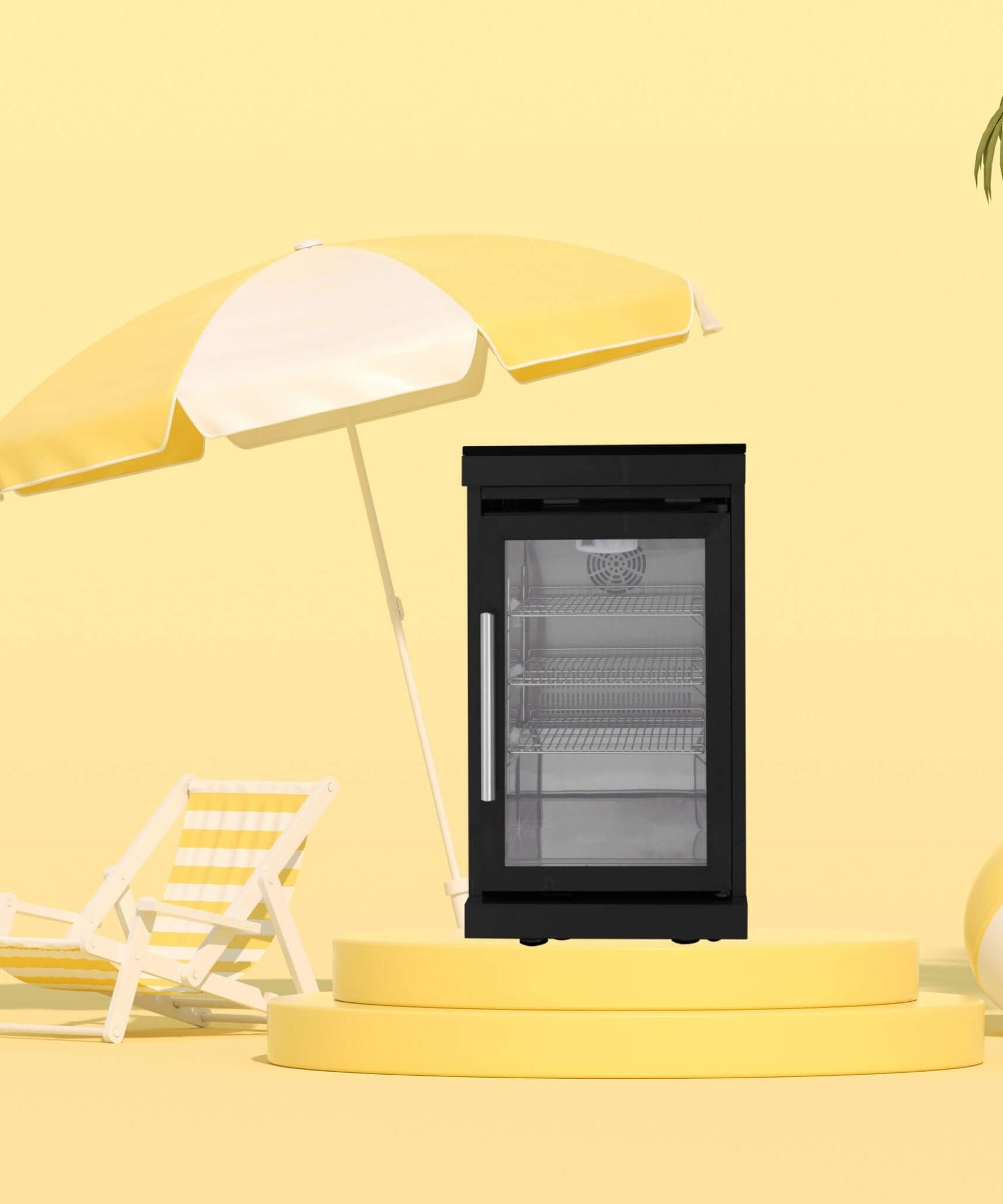 Large 68L Stainless Steel Single-Door Fridge For Outdoor Kitchen Islands (SAK15296)