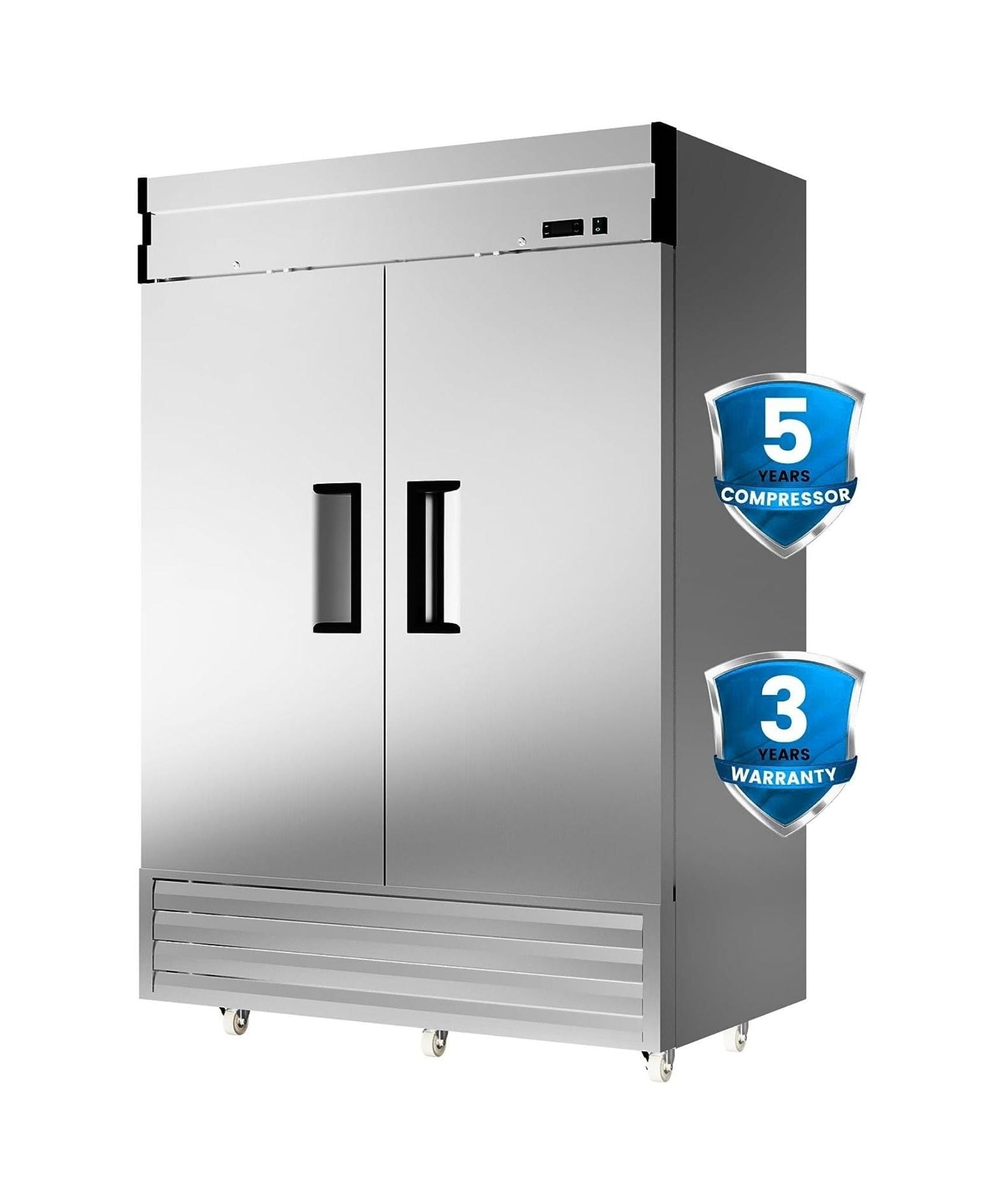 Large Commercial 49 Cu.Ft 2-Door Stainless Steel Reach-In Refrigerator With OmniSmart Temperature Control (SAK54160)