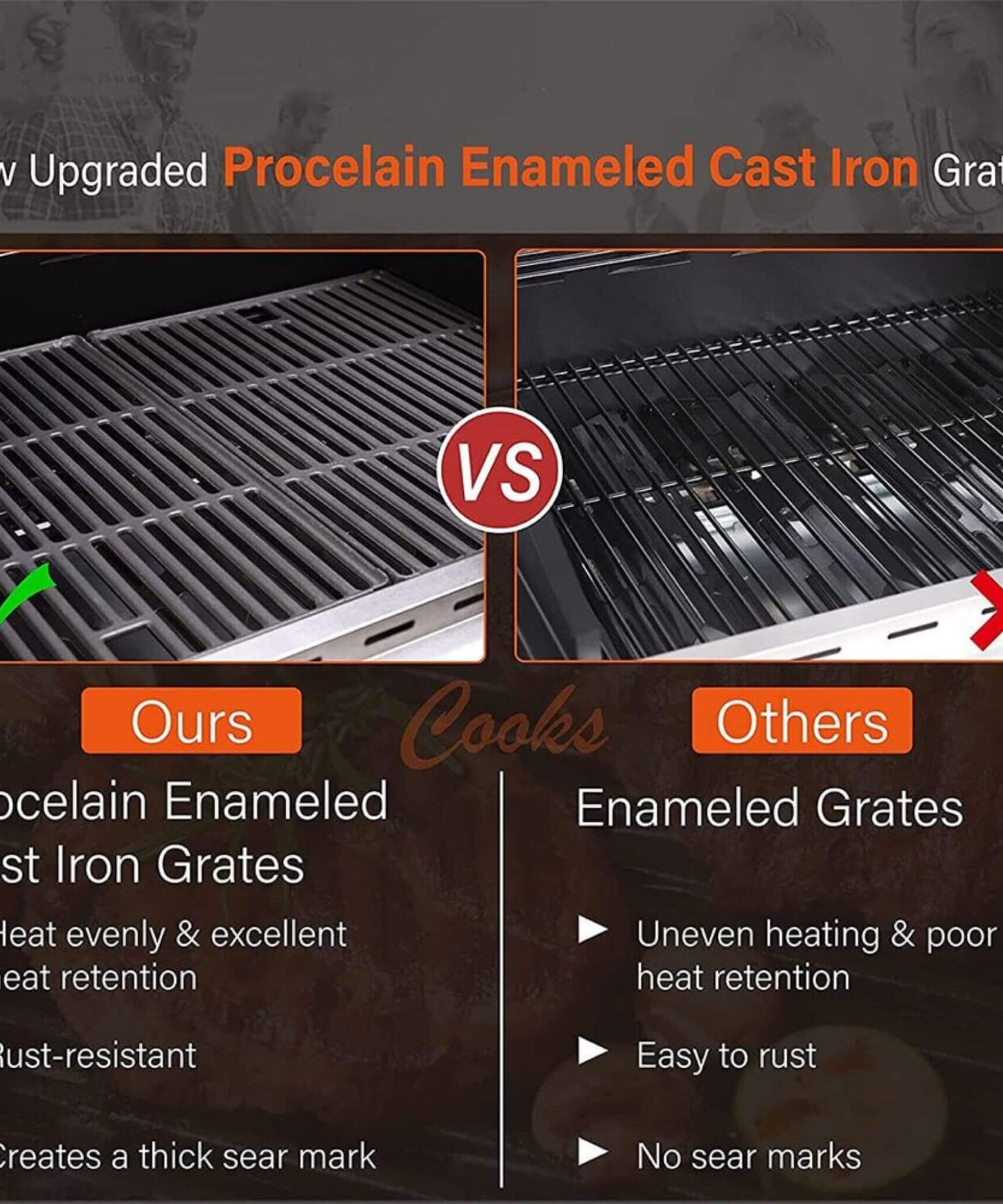 Large Outdoor 42K BTU BBQ Stainless Steel Propane Gas Grill With 4 Burners (SAK61283)